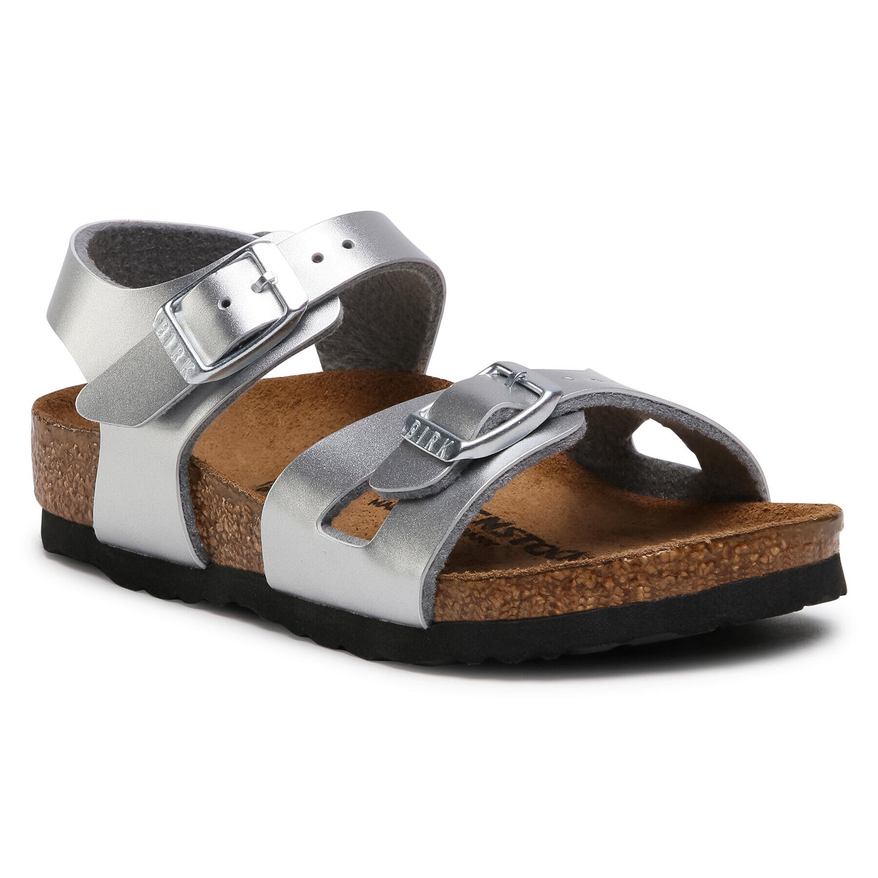 Birkenstock Sandali Rio Kids 1019201 Srebrna - Pepit.si