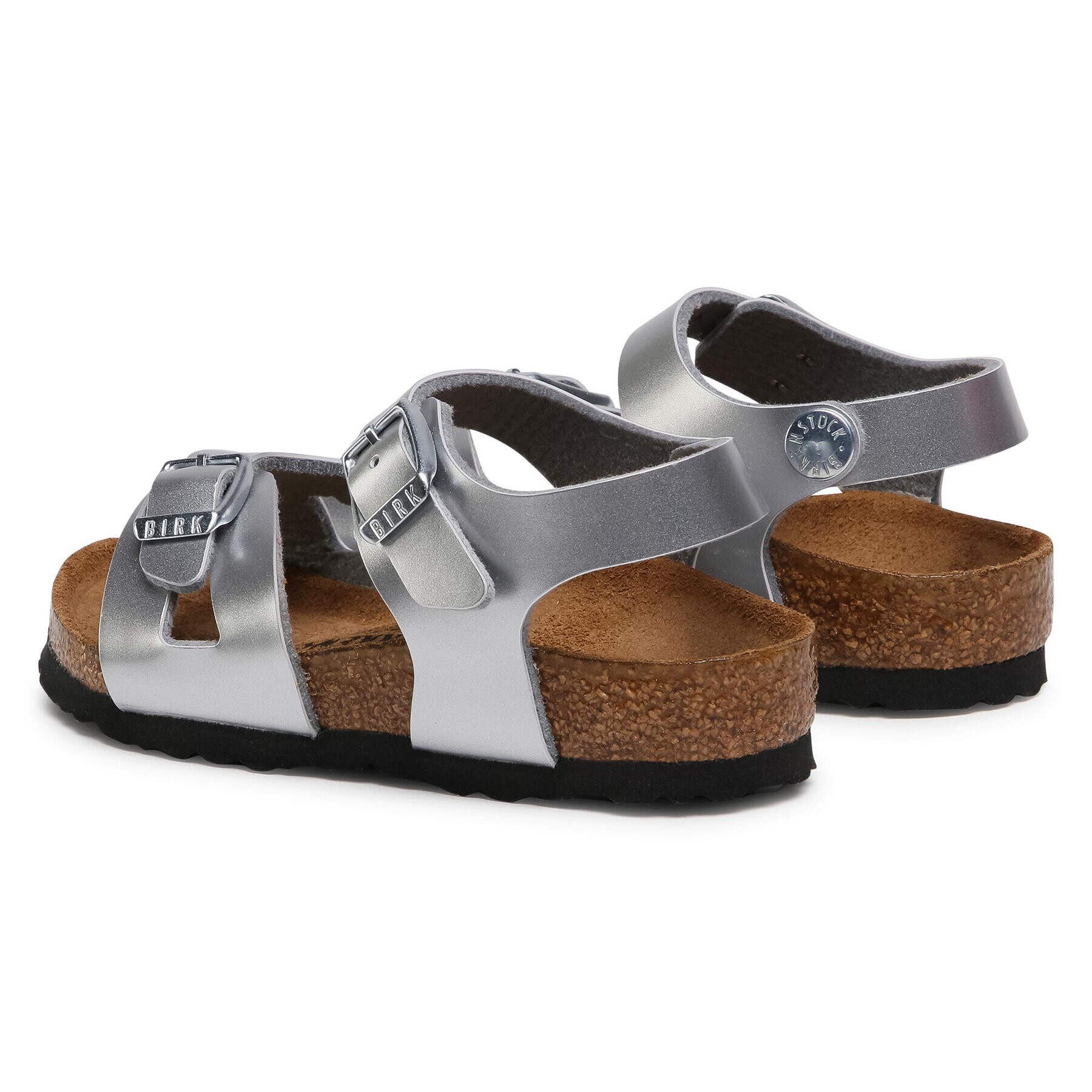 Birkenstock Sandali Rio Kids 1019201 Srebrna - Pepit.si