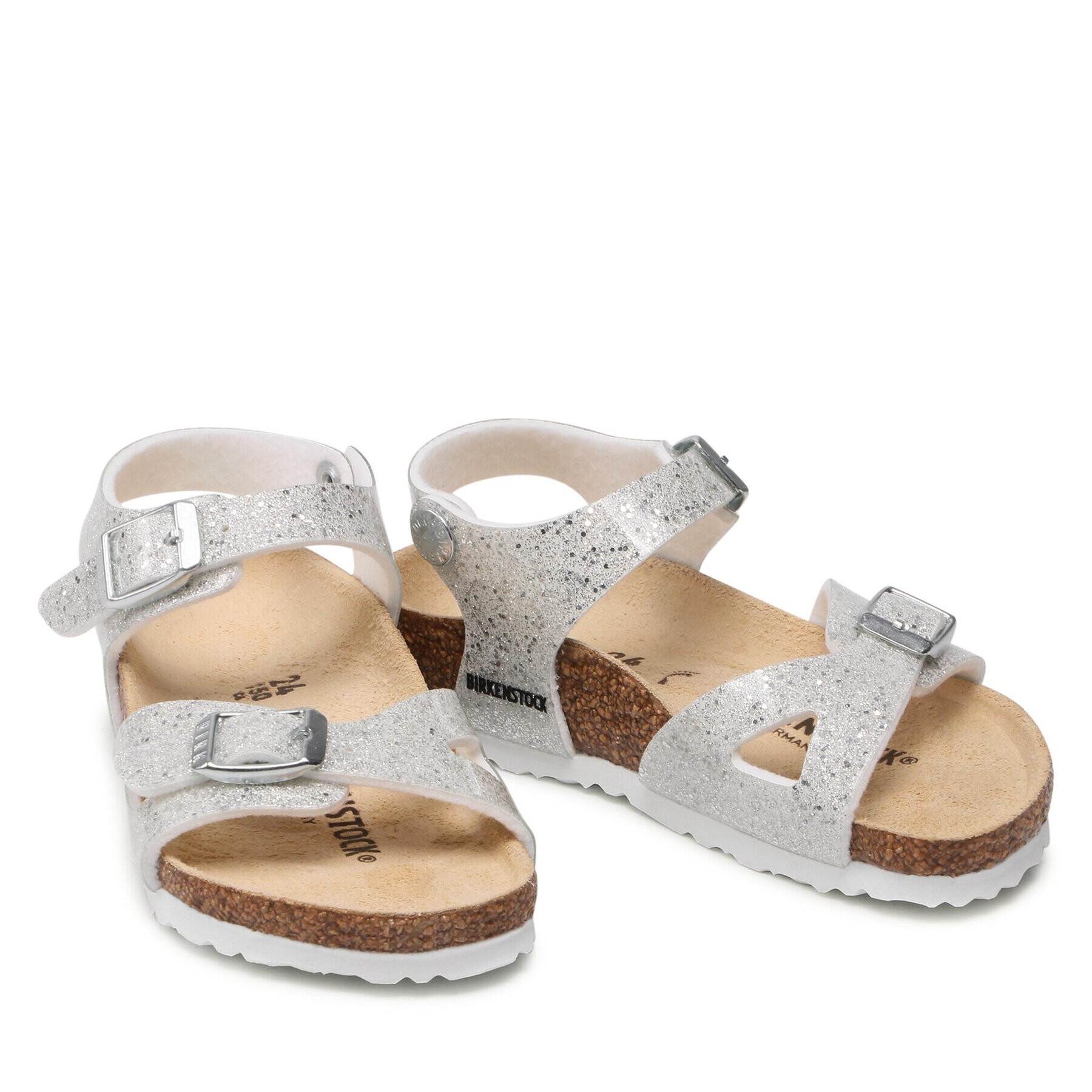 Birkenstock Sandali Rio Kids 1022198 Srebrna - Pepit.si