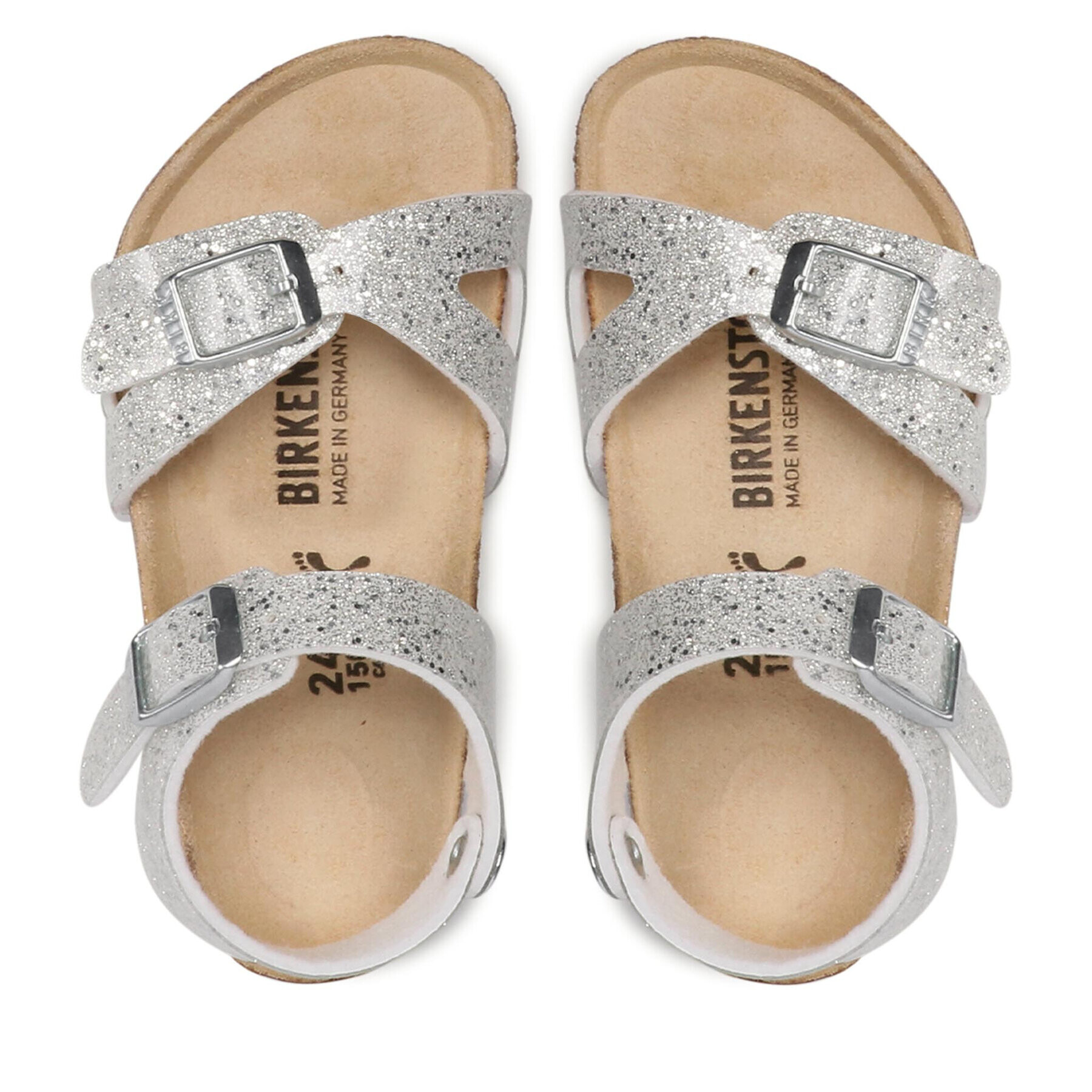 Birkenstock Sandali Rio Kids 1022198 Srebrna - Pepit.si