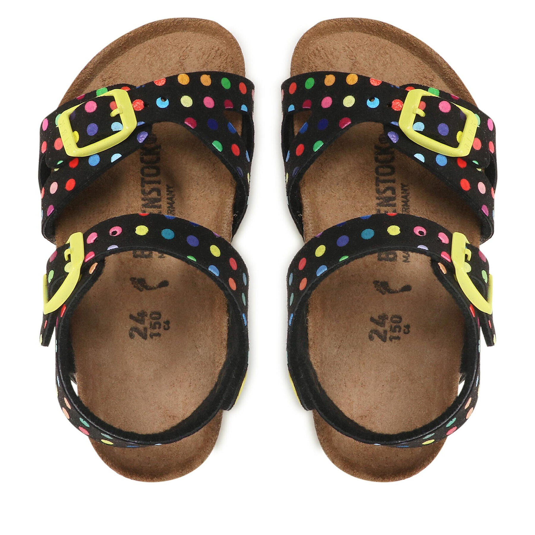 Birkenstock Sandali Rio Kids Rivet Logo 1021664 Črna - Pepit.si