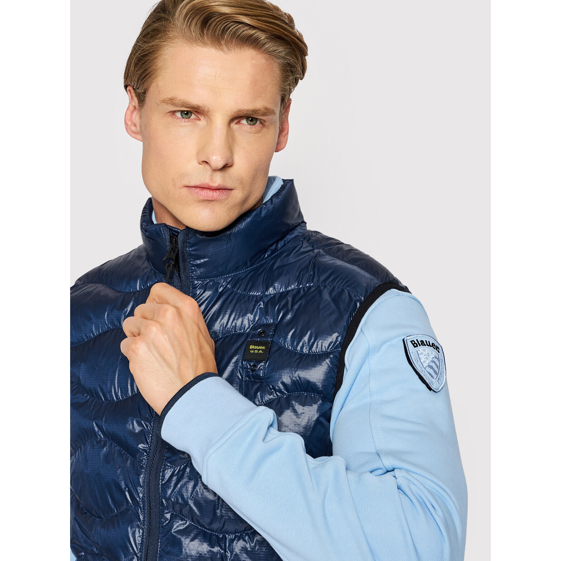 Blauer Telovnik Clifton BLUX02045 005958 Mornarsko modra Regular Fit - Pepit.si