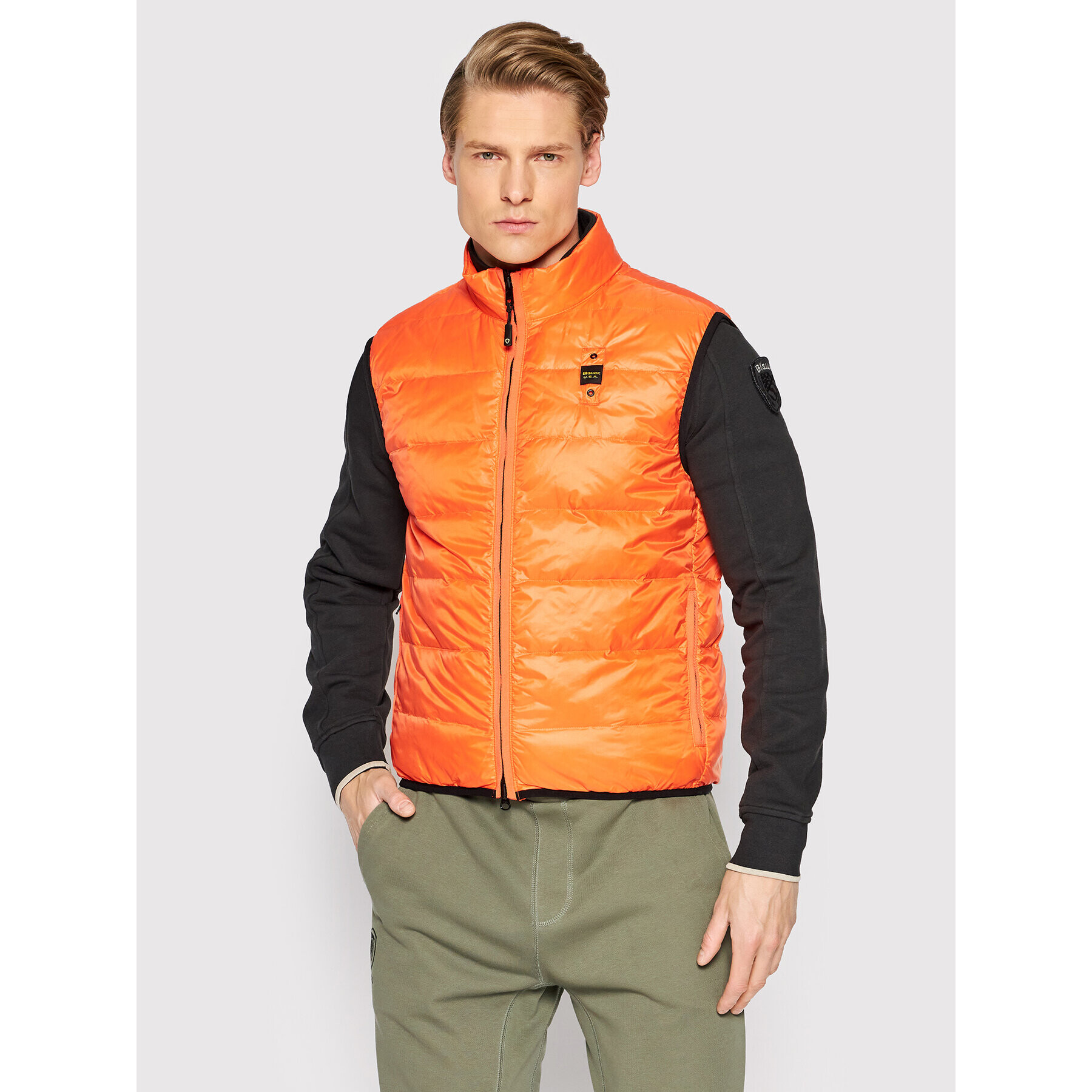 Blauer Telovnik Daryl 22SBLUX03040-006235 Oranžna Regular Fit - Pepit.si