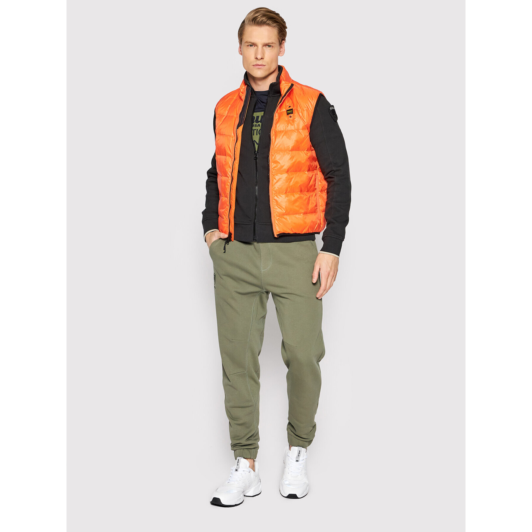 Blauer Telovnik Daryl 22SBLUX03040-006235 Oranžna Regular Fit - Pepit.si