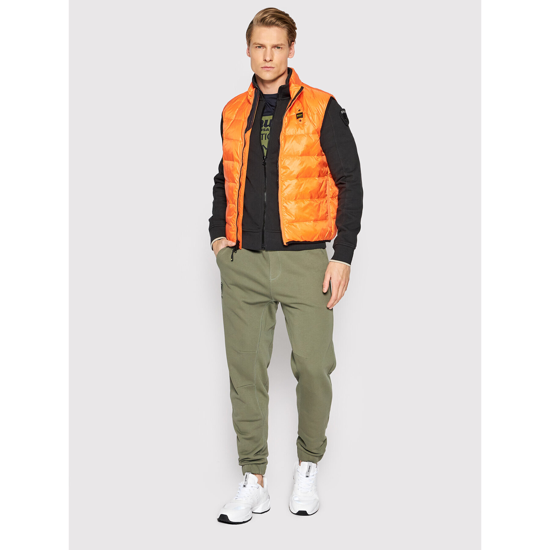 Blauer Telovnik Daryl 22SBLUX03040-006235 Oranžna Regular Fit - Pepit.si