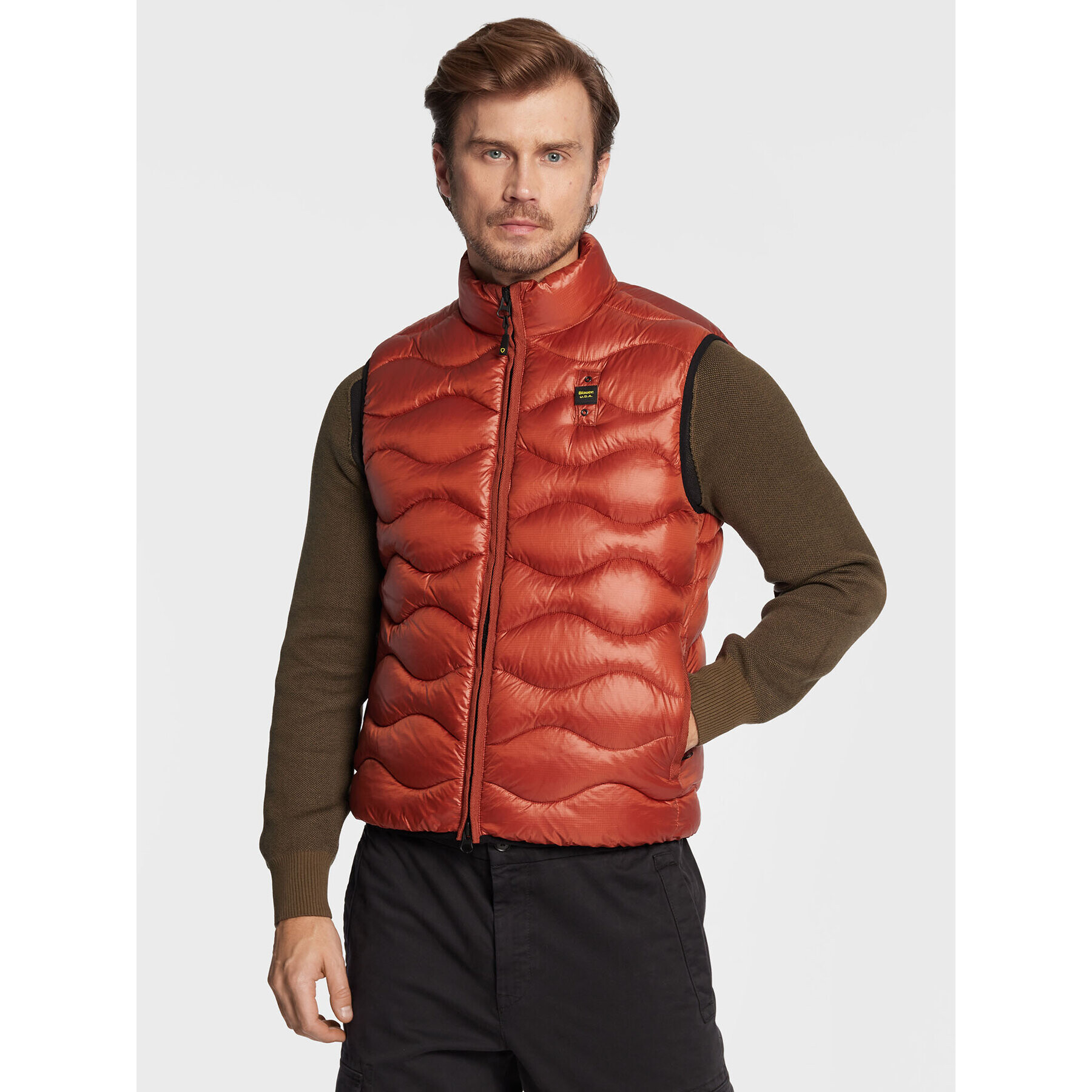 Blauer Telovnik Jackson BLUX02144 005958 Oranžna Regular Fit - Pepit.si