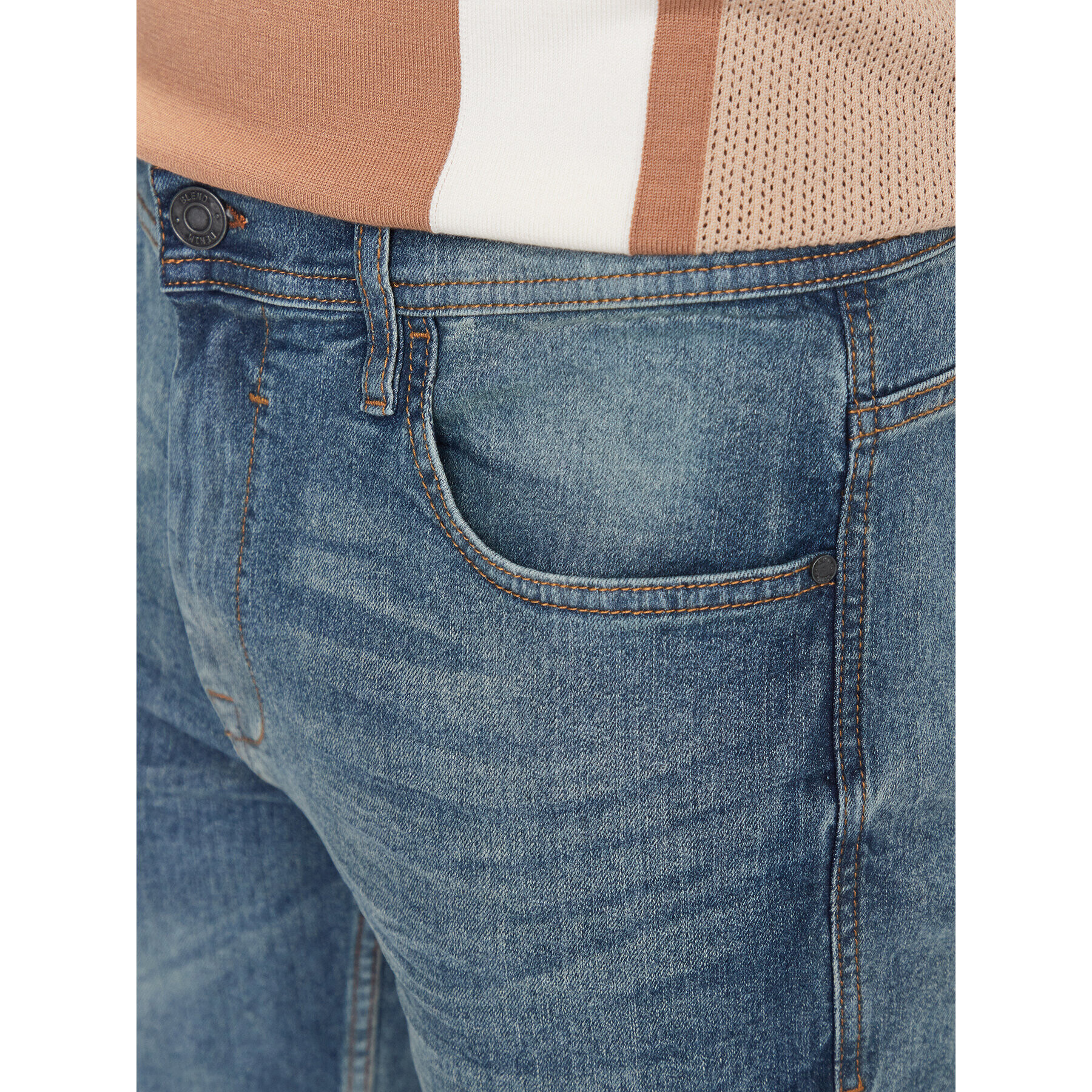 Blend Jeans kratke hlače 20715206 Modra Regular Fit - Pepit.si