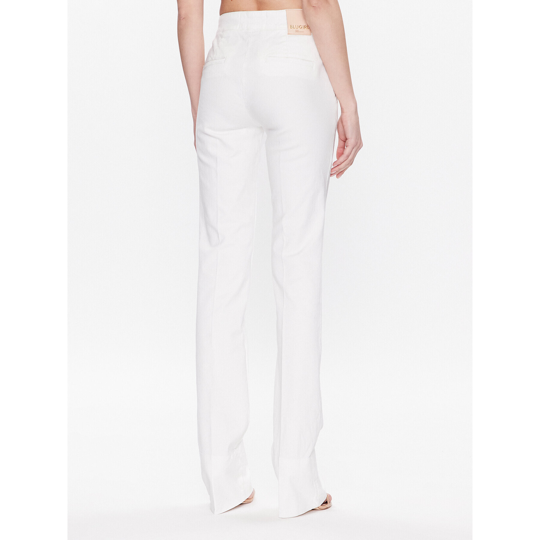 Blugirl Blumarine Jeans hlače RA3142-T3546 Bela Straight Leg - Pepit.si