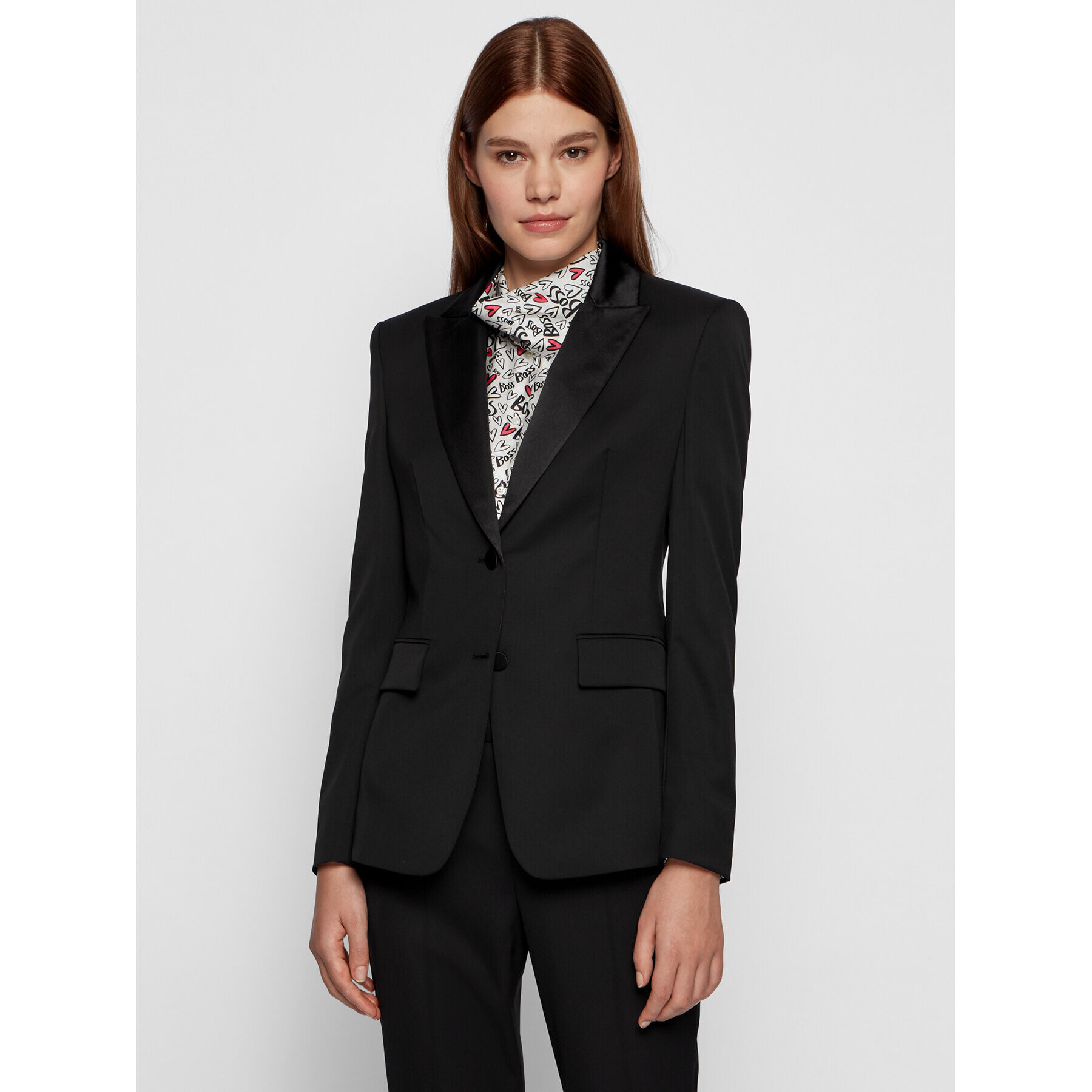 Boss Blazer Janufara 50441975 Črna Regular Fit - Pepit.si