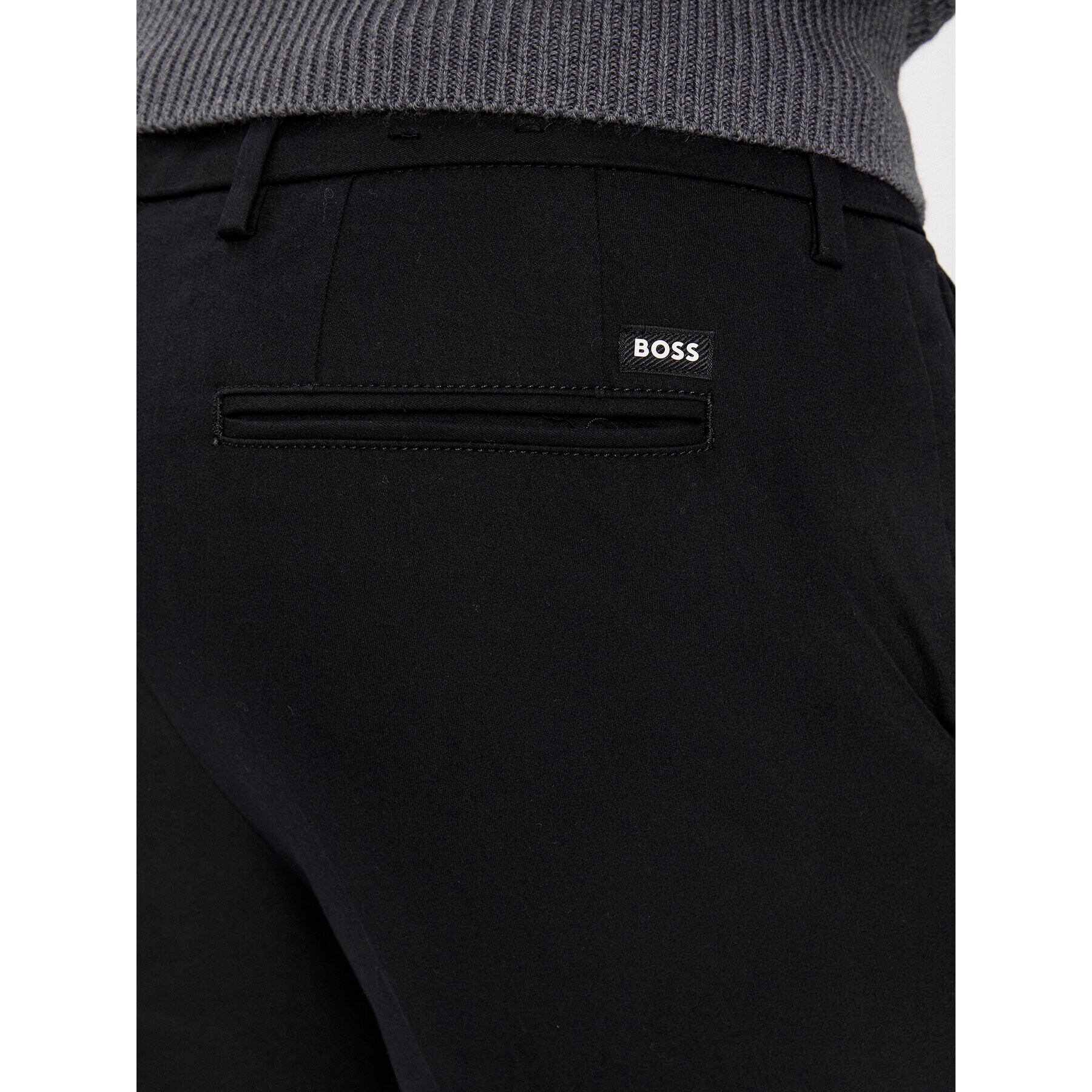 Boss Hlače iz tkanine Kaito1_T 50487754 Črna Slim Fit - Pepit.si