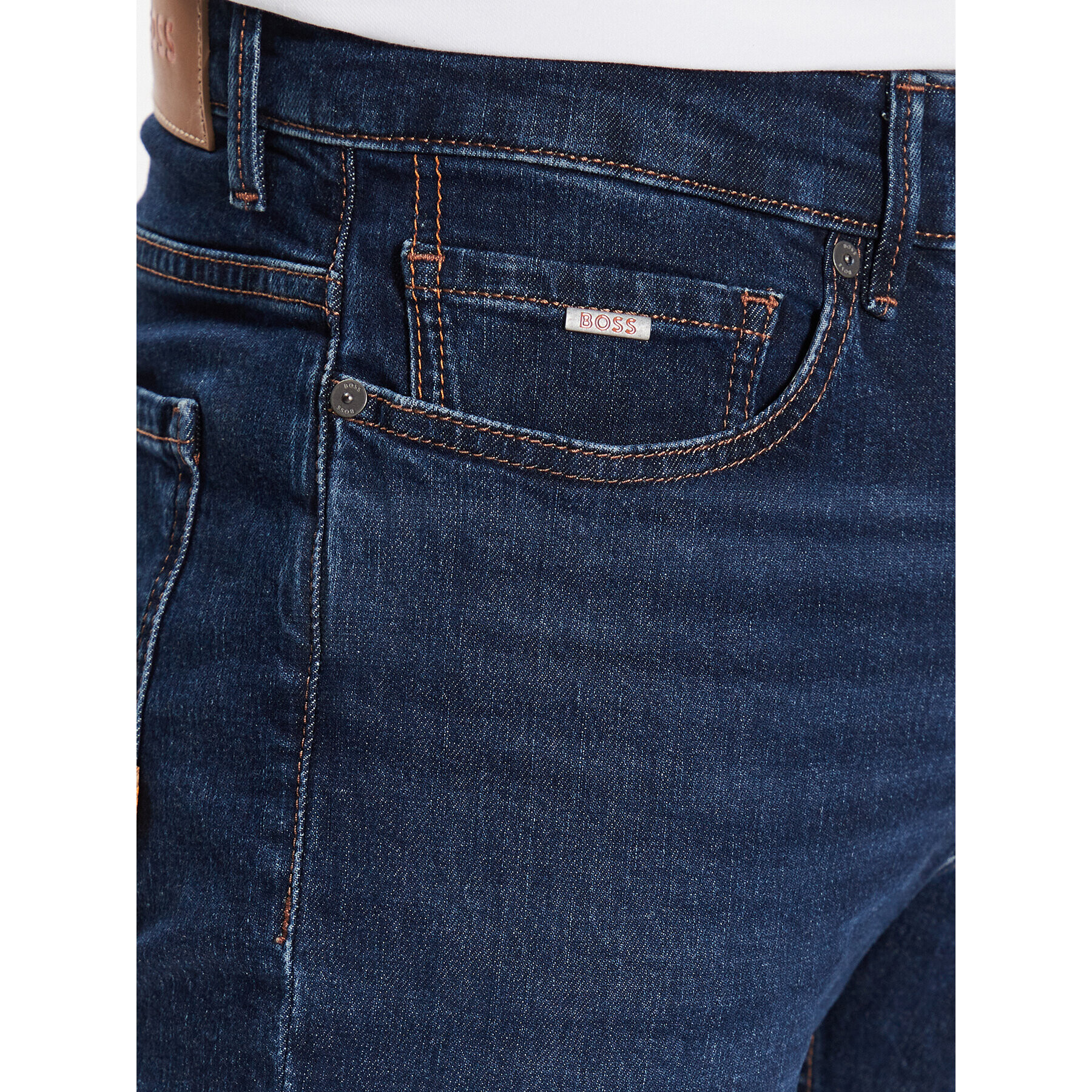 Boss Jeans hlače 50484229 Modra Slim Fit - Pepit.si