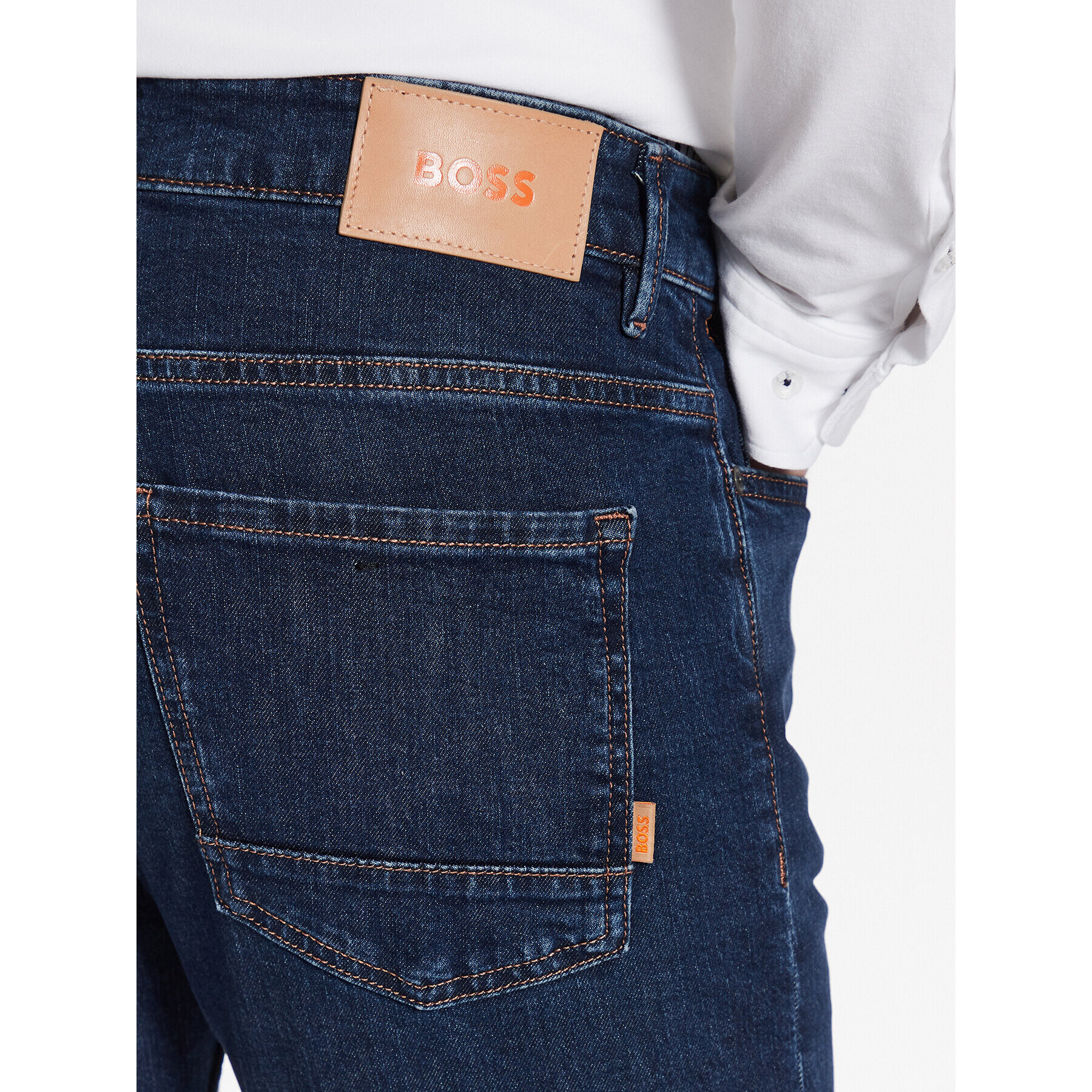 Boss Jeans hlače 50484229 Modra Slim Fit - Pepit.si