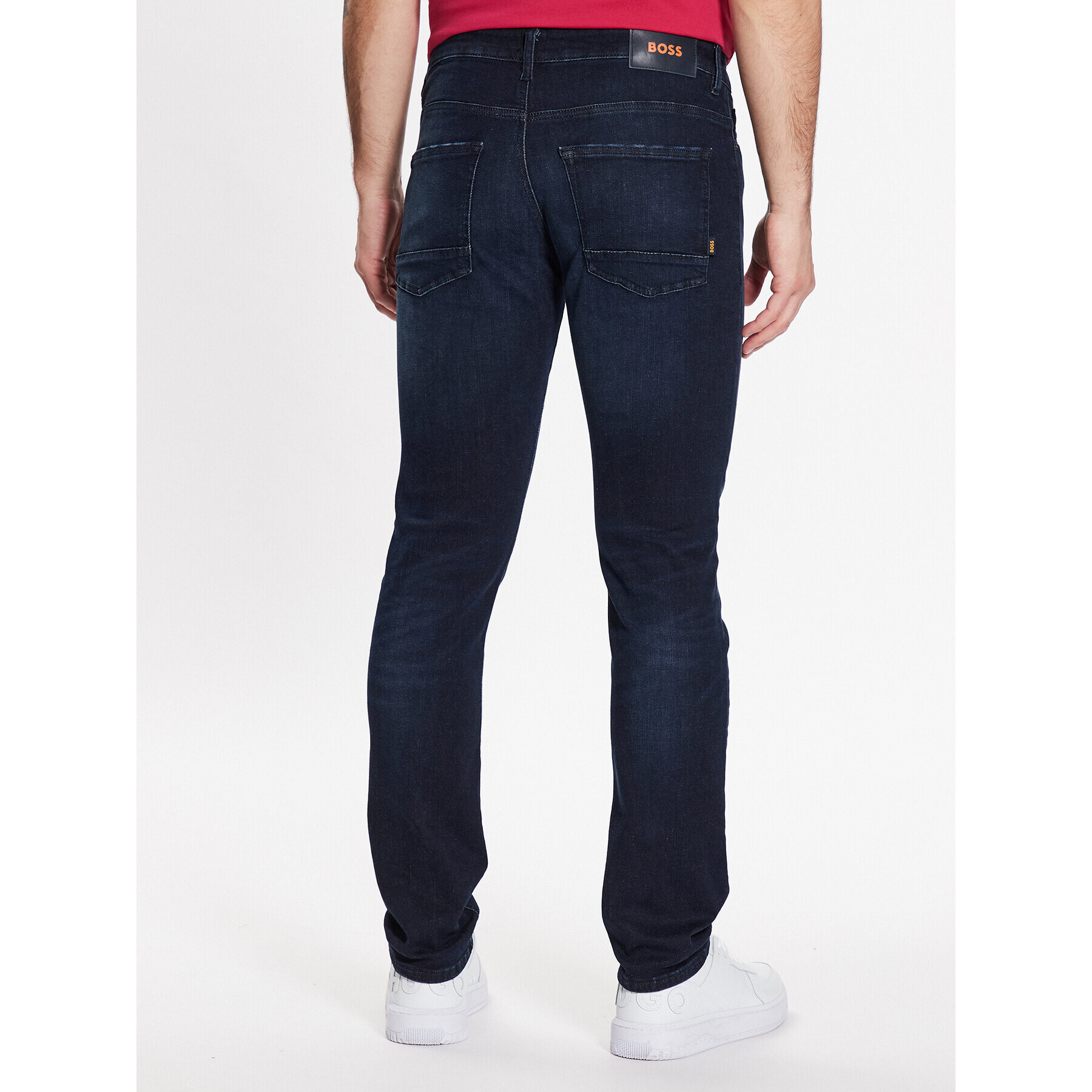 Boss Jeans hlače 50484239 Mornarsko modra Slim Fit - Pepit.si