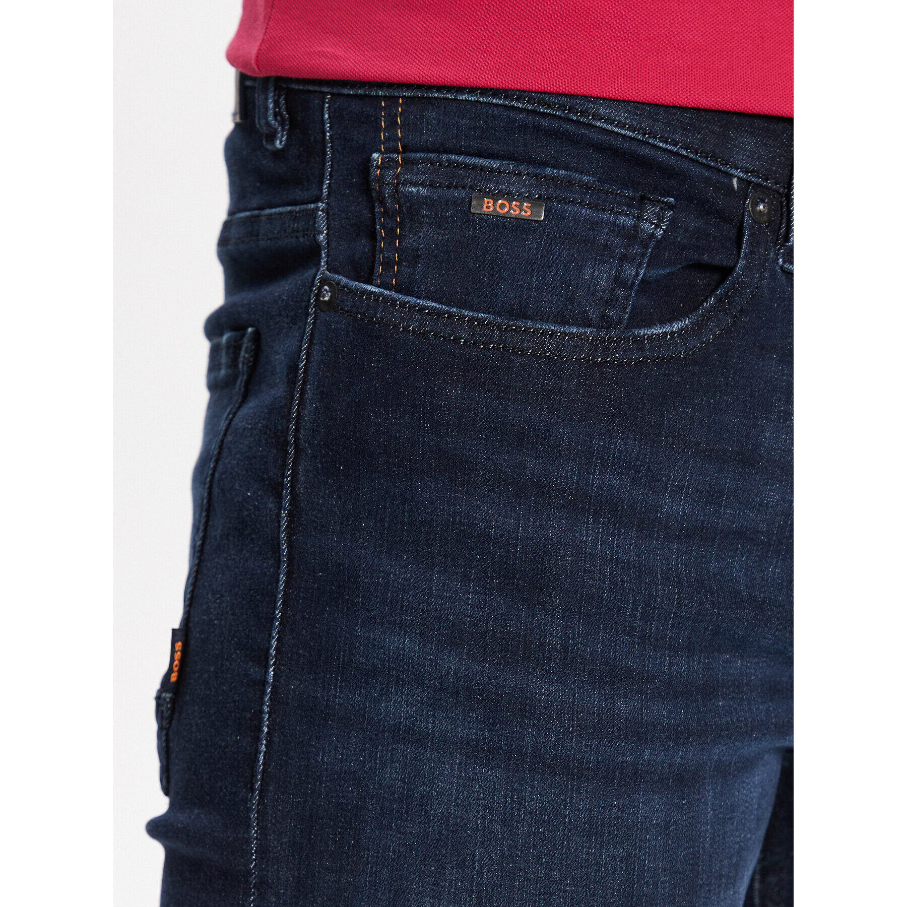 Boss Jeans hlače 50484239 Mornarsko modra Slim Fit - Pepit.si