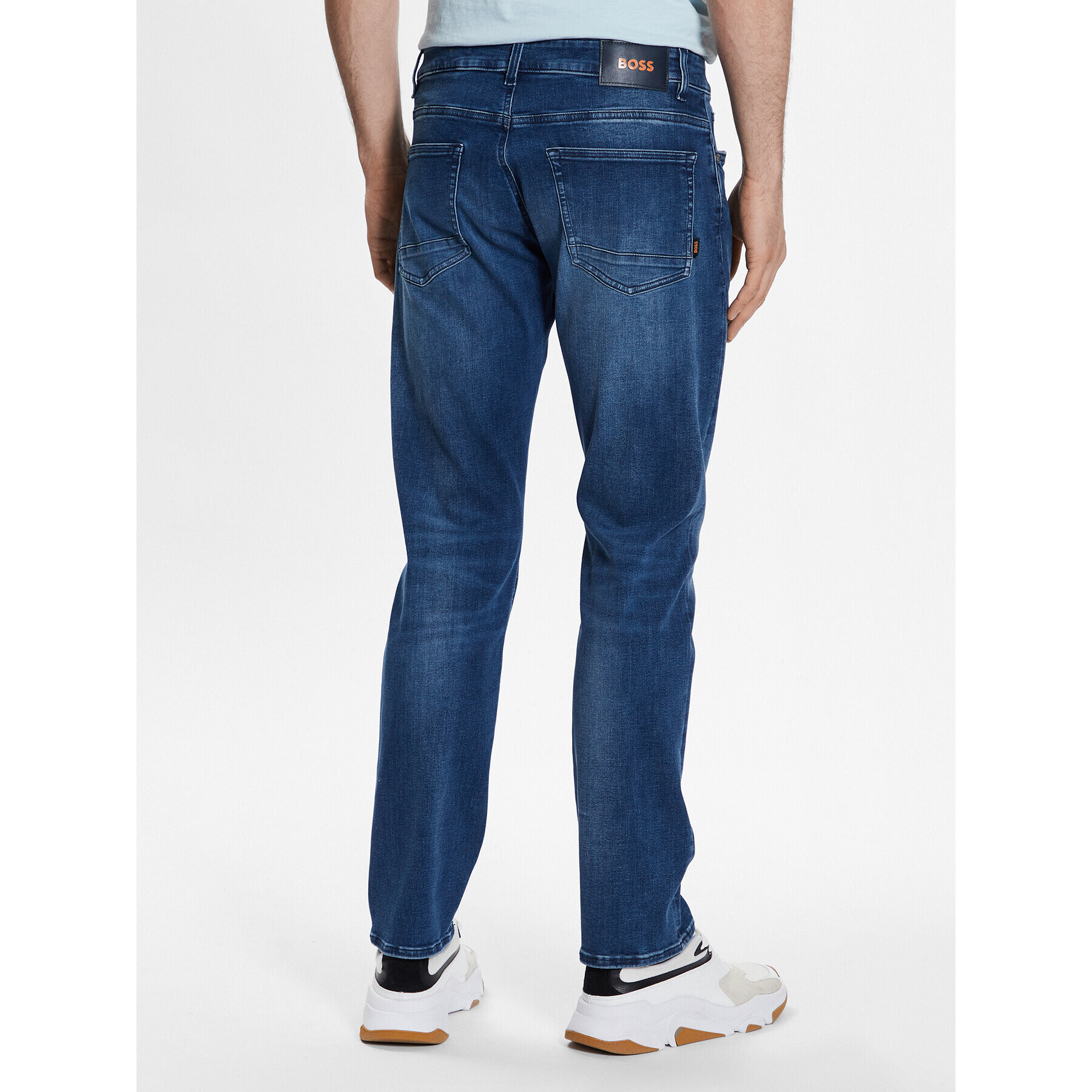 Boss Jeans hlače 50484271 Modra Slim Fit - Pepit.si