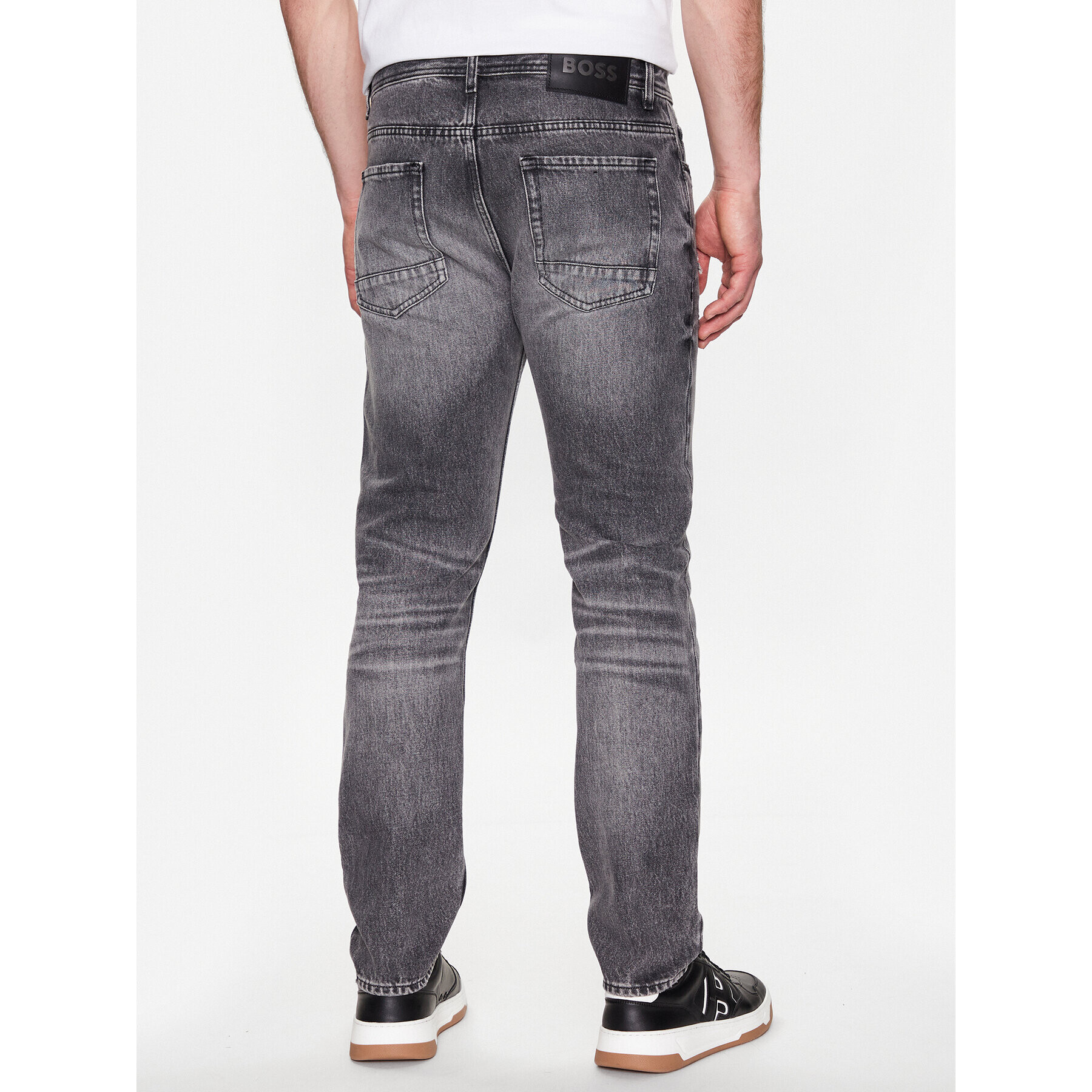 Boss Jeans hlače 50484286 Siva Tapered Fit - Pepit.si