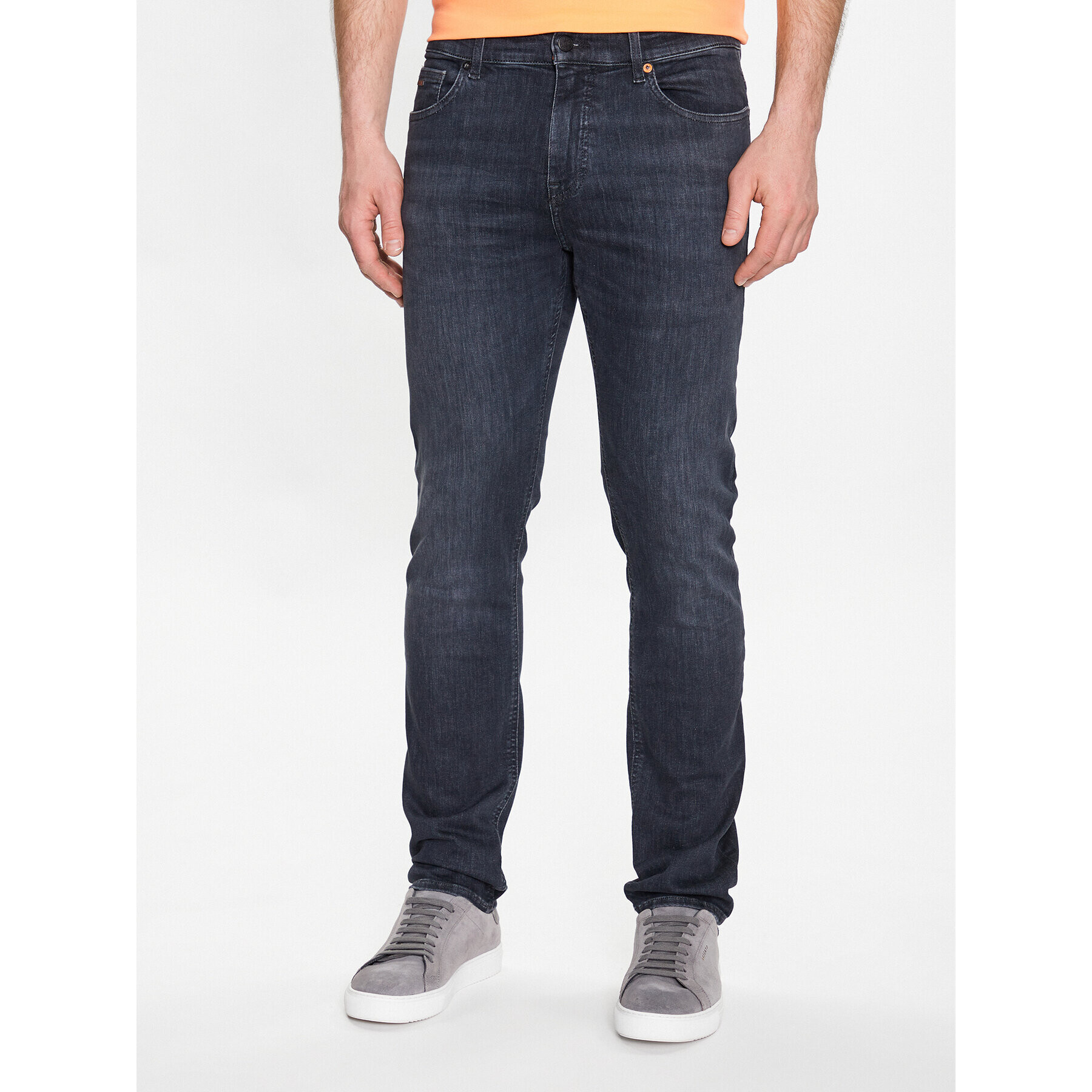 Boss Jeans hlače 50484445 Siva Slim Fit - Pepit.si