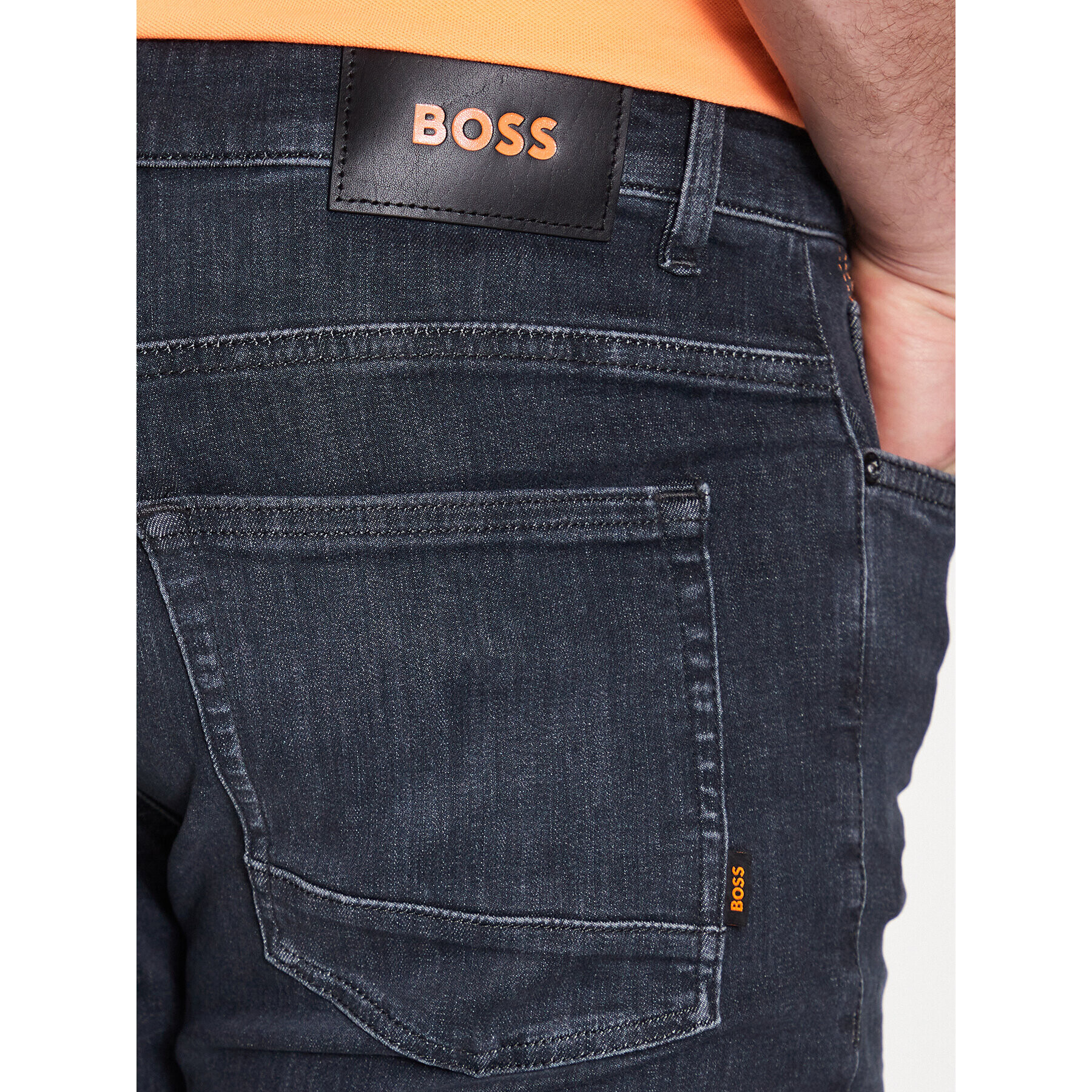 Boss Jeans hlače 50484445 Siva Slim Fit - Pepit.si