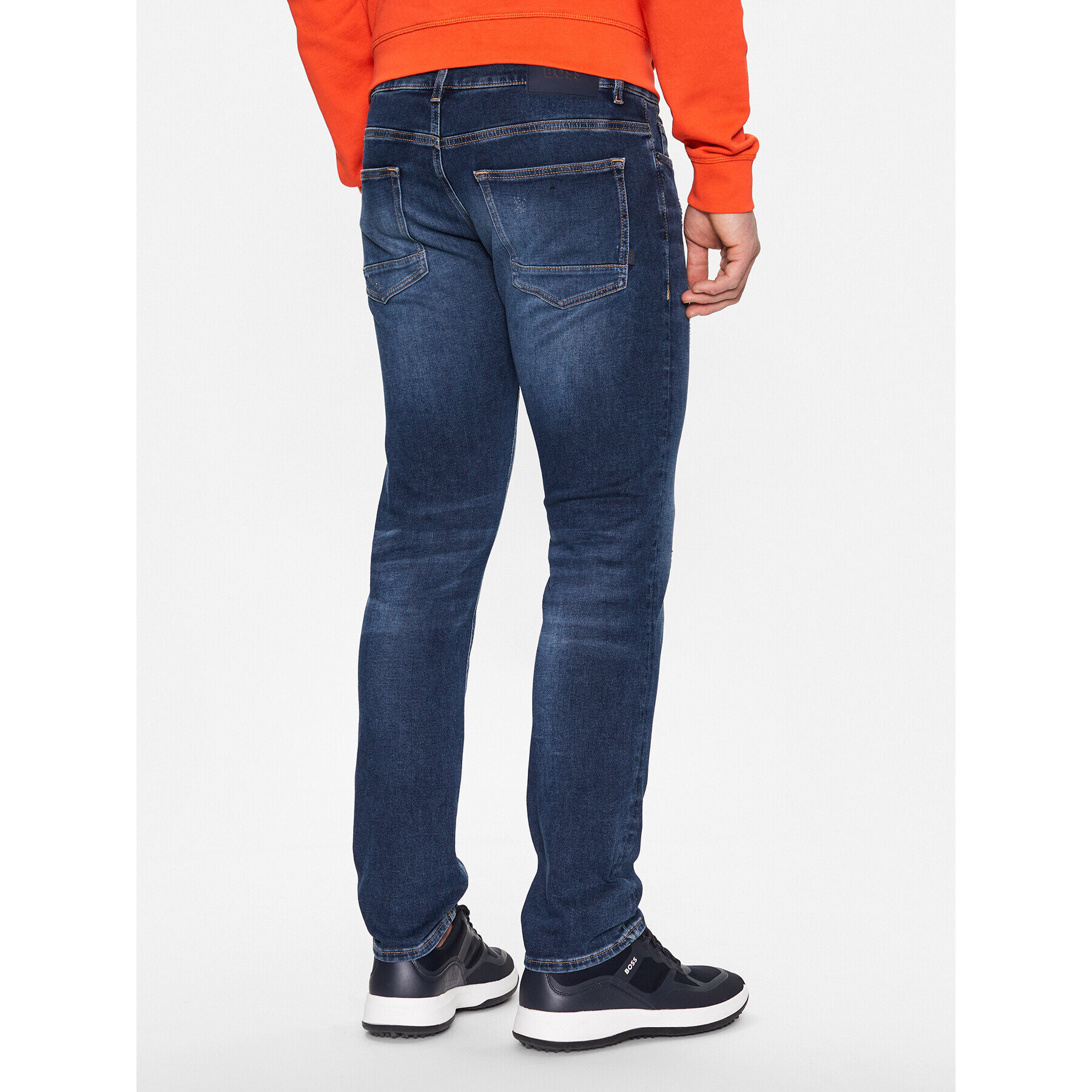 Boss Jeans hlače 50484998 Modra Slim Fit - Pepit.si