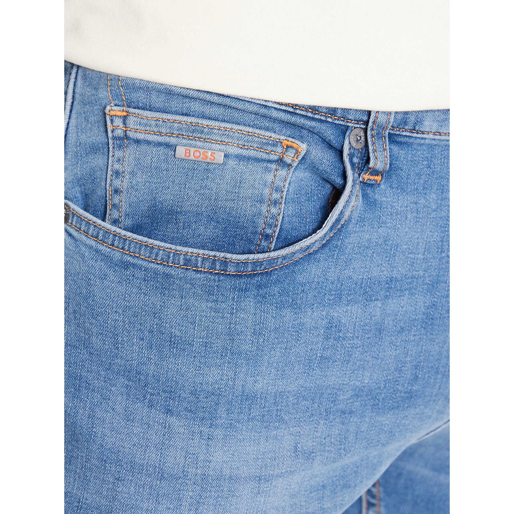 Boss Jeans hlače Delaware 50488327 Modra Slim Fit - Pepit.si