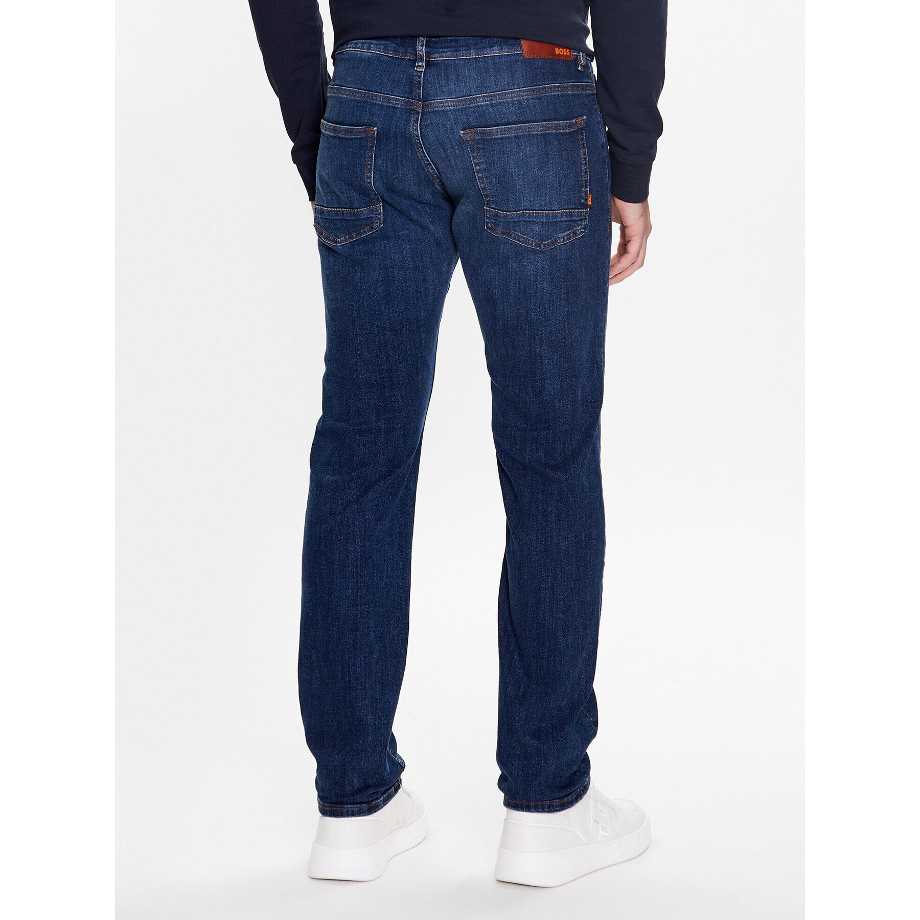 Boss Jeans hlače 50488387 Modra Slim Fit - Pepit.si