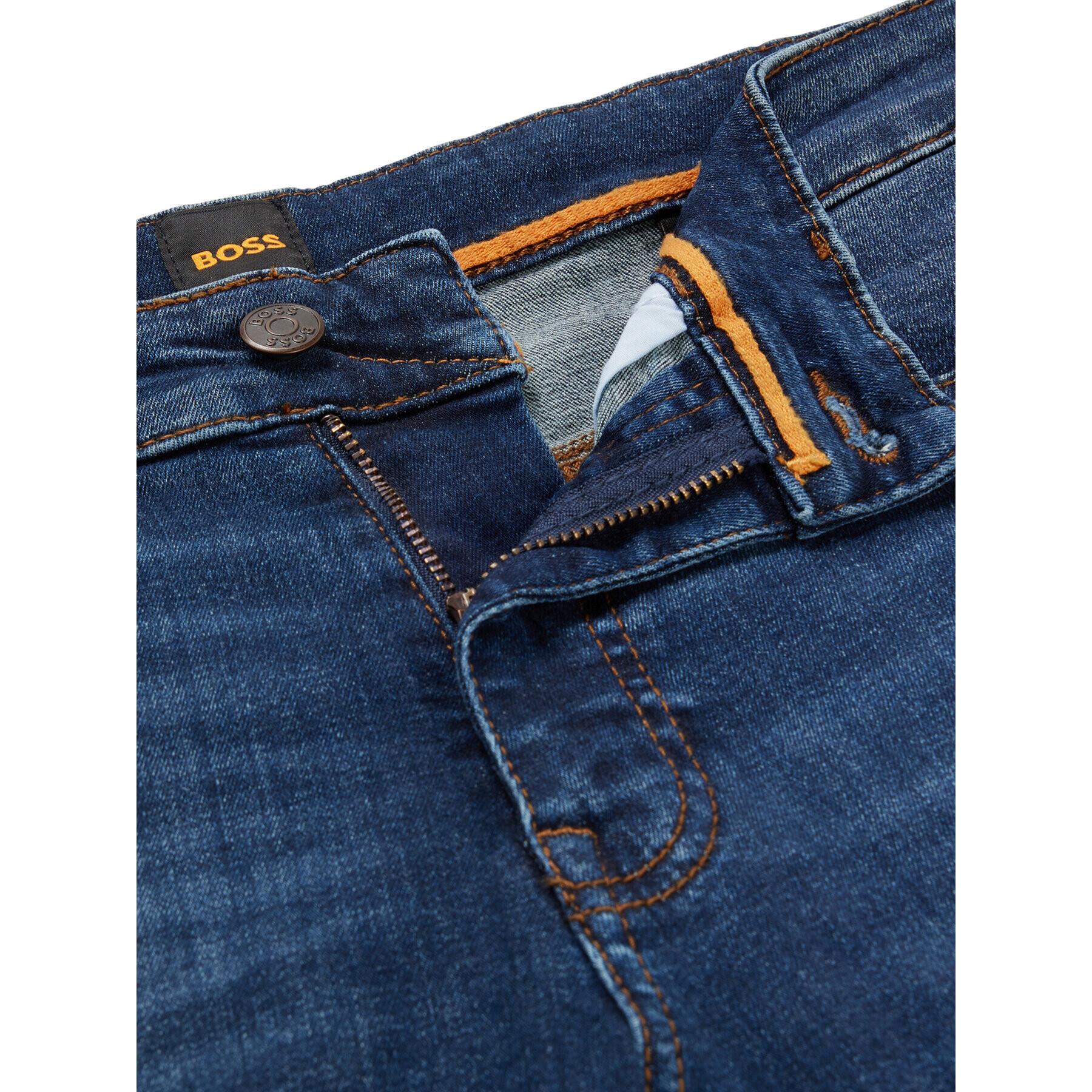 Boss Jeans hlače 50488387 Modra Slim Fit - Pepit.si