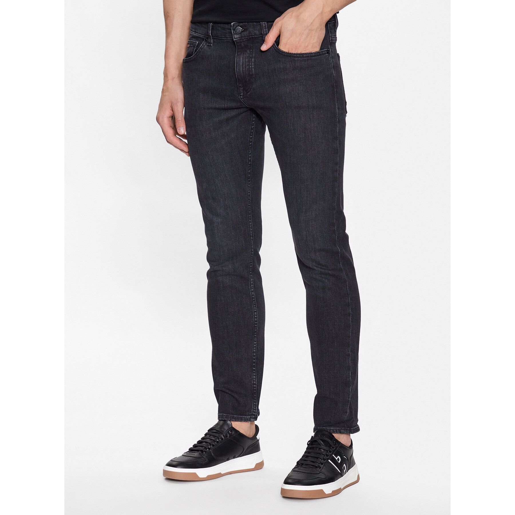 Boss Jeans hlače 50488392 Siva Slim Fit - Pepit.si