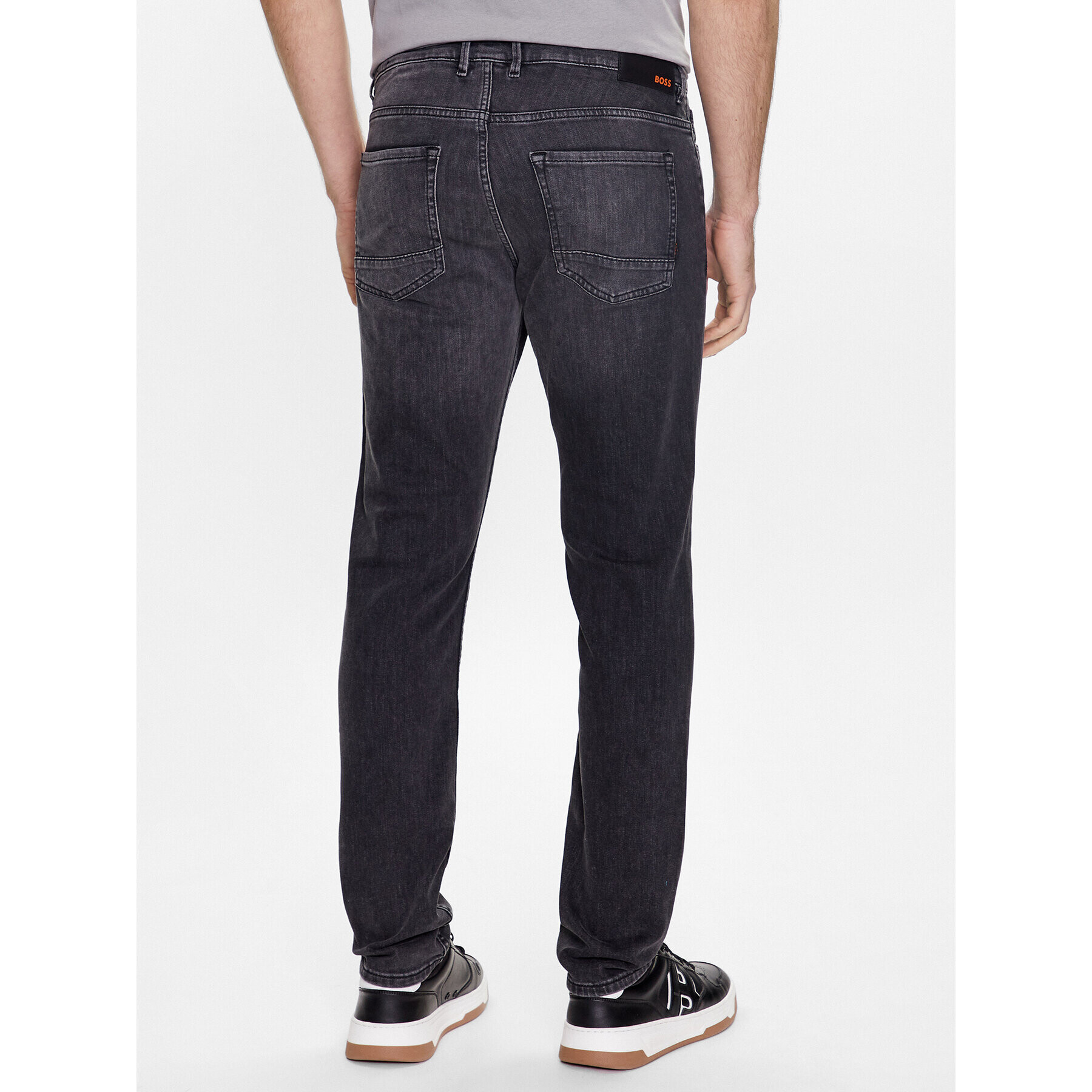 Boss Jeans hlače 50488431 Siva Slim Fit - Pepit.si