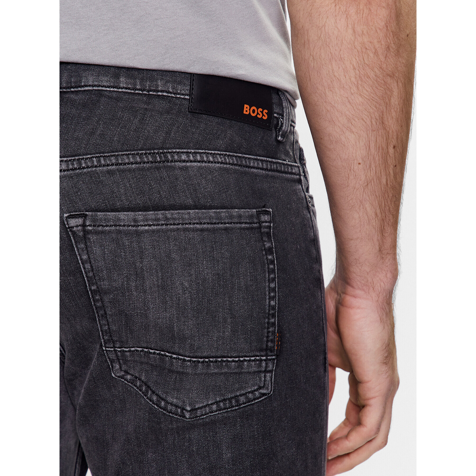 Boss Jeans hlače 50488431 Siva Slim Fit - Pepit.si