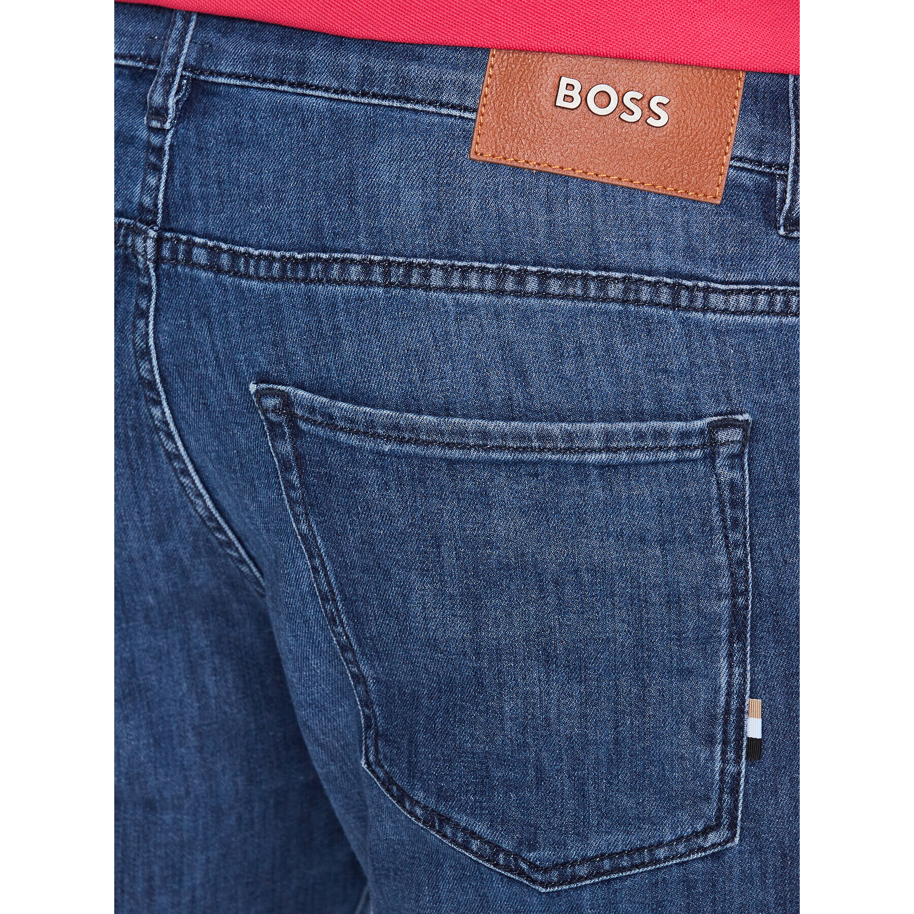 Boss Jeans hlače Delaware3-1 50488485 Mornarsko modra Slim Fit - Pepit.si