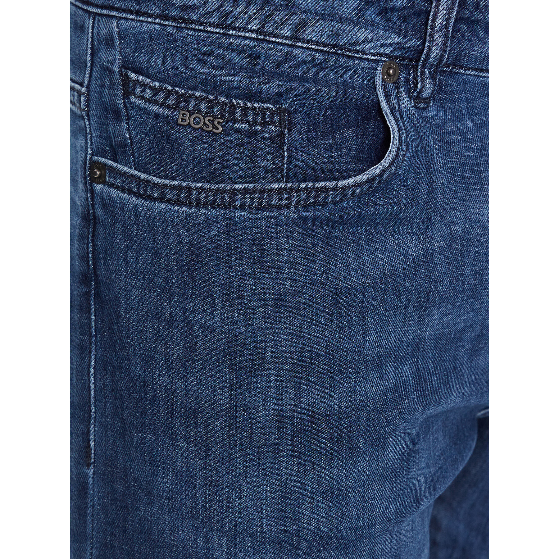 Boss Jeans hlače Delaware3-1 50488485 Mornarsko modra Slim Fit - Pepit.si