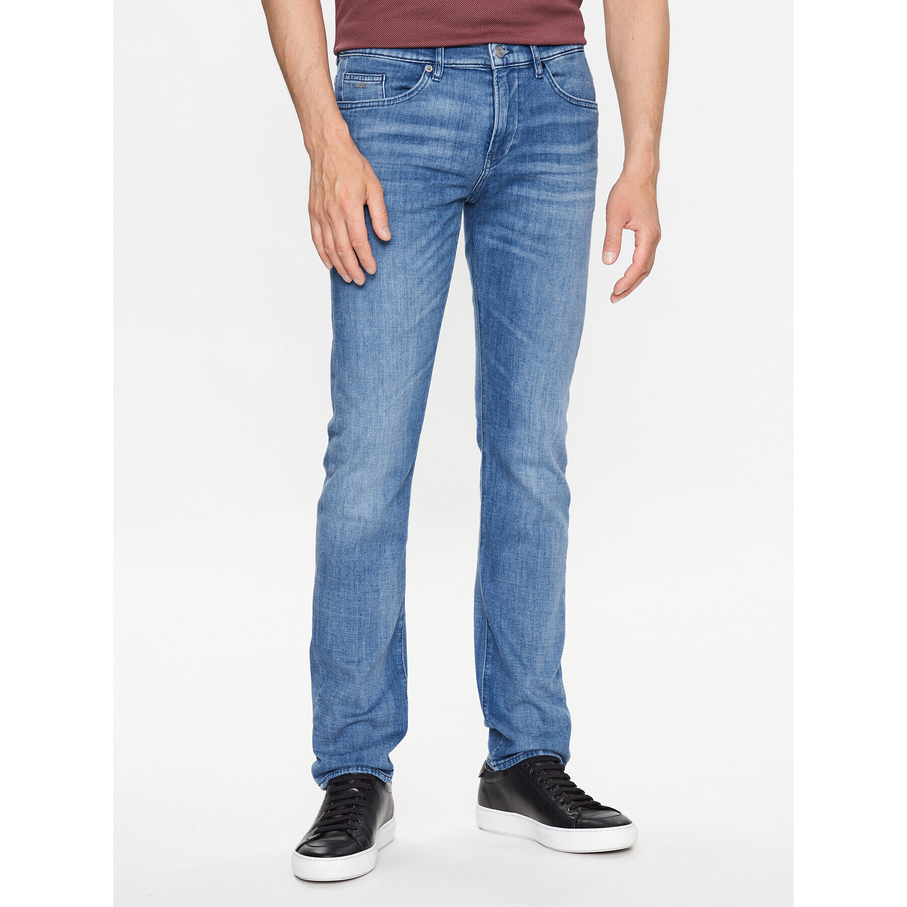 Boss Jeans hlače Delaware3-1 50488494 Modra Slim Fit - Pepit.si