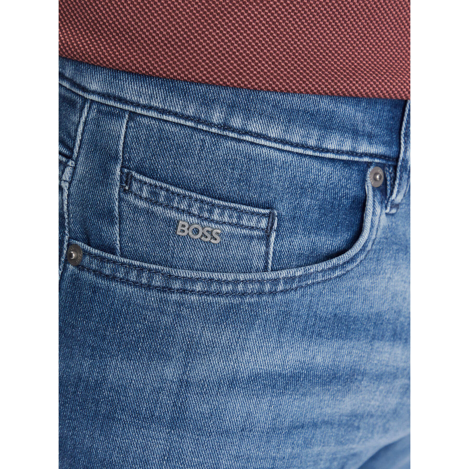 Boss Jeans hlače Delaware3-1 50488494 Modra Slim Fit - Pepit.si