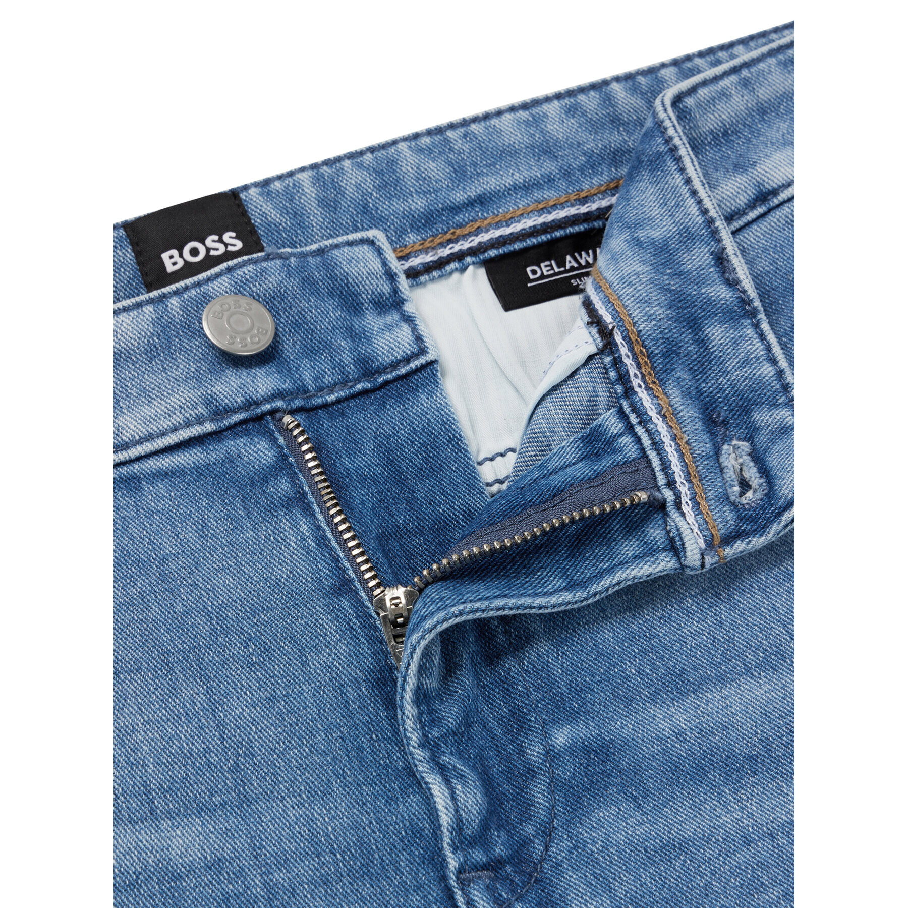 Boss Jeans hlače Delaware3-1 50488494 Modra Slim Fit - Pepit.si