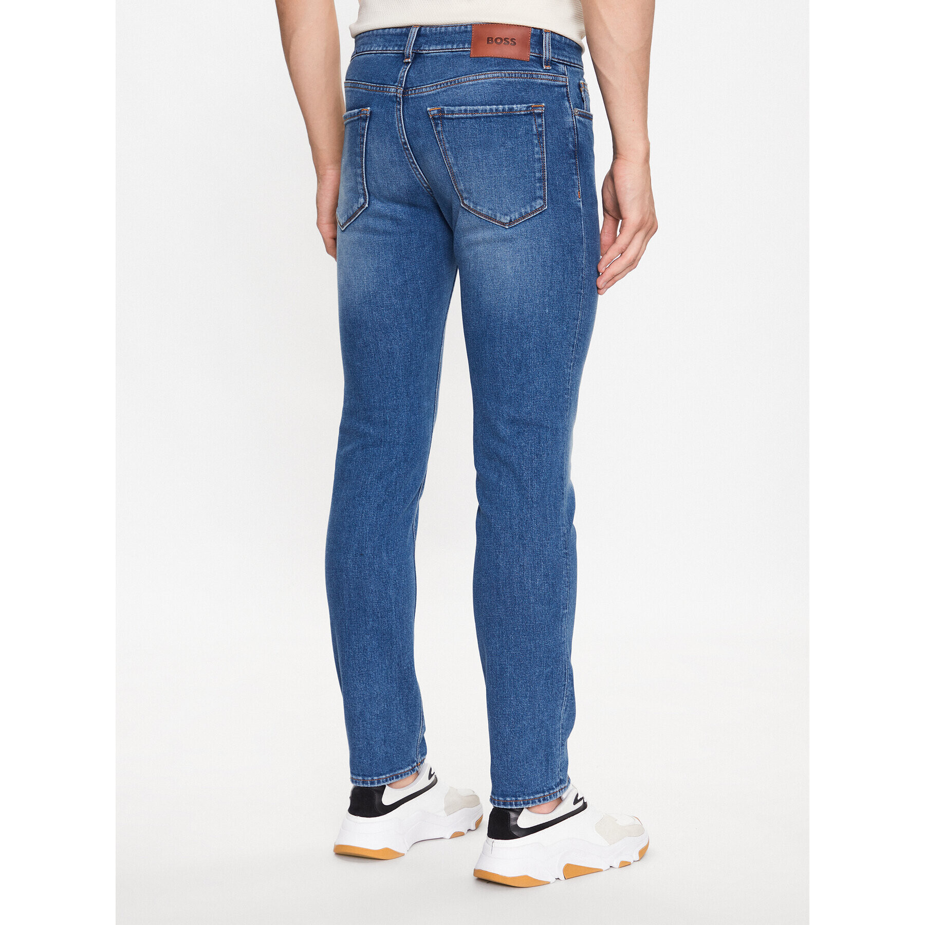 Boss Jeans hlače 50488587 Modra Slim Fit - Pepit.si