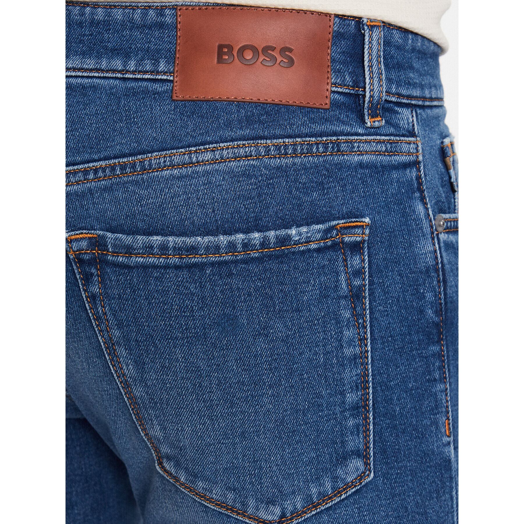 Boss Jeans hlače 50488587 Modra Slim Fit - Pepit.si