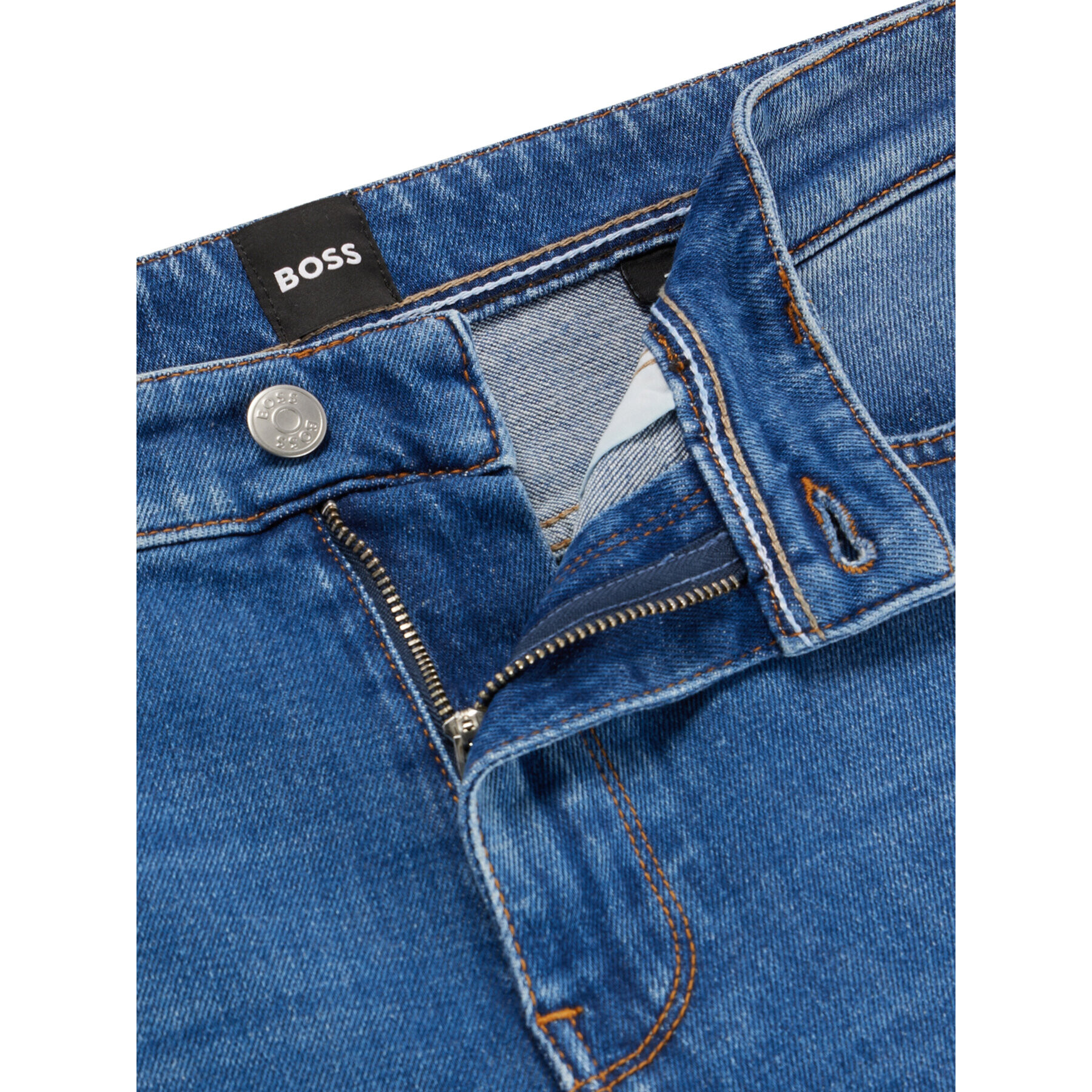 Boss Jeans hlače 50488587 Modra Slim Fit - Pepit.si