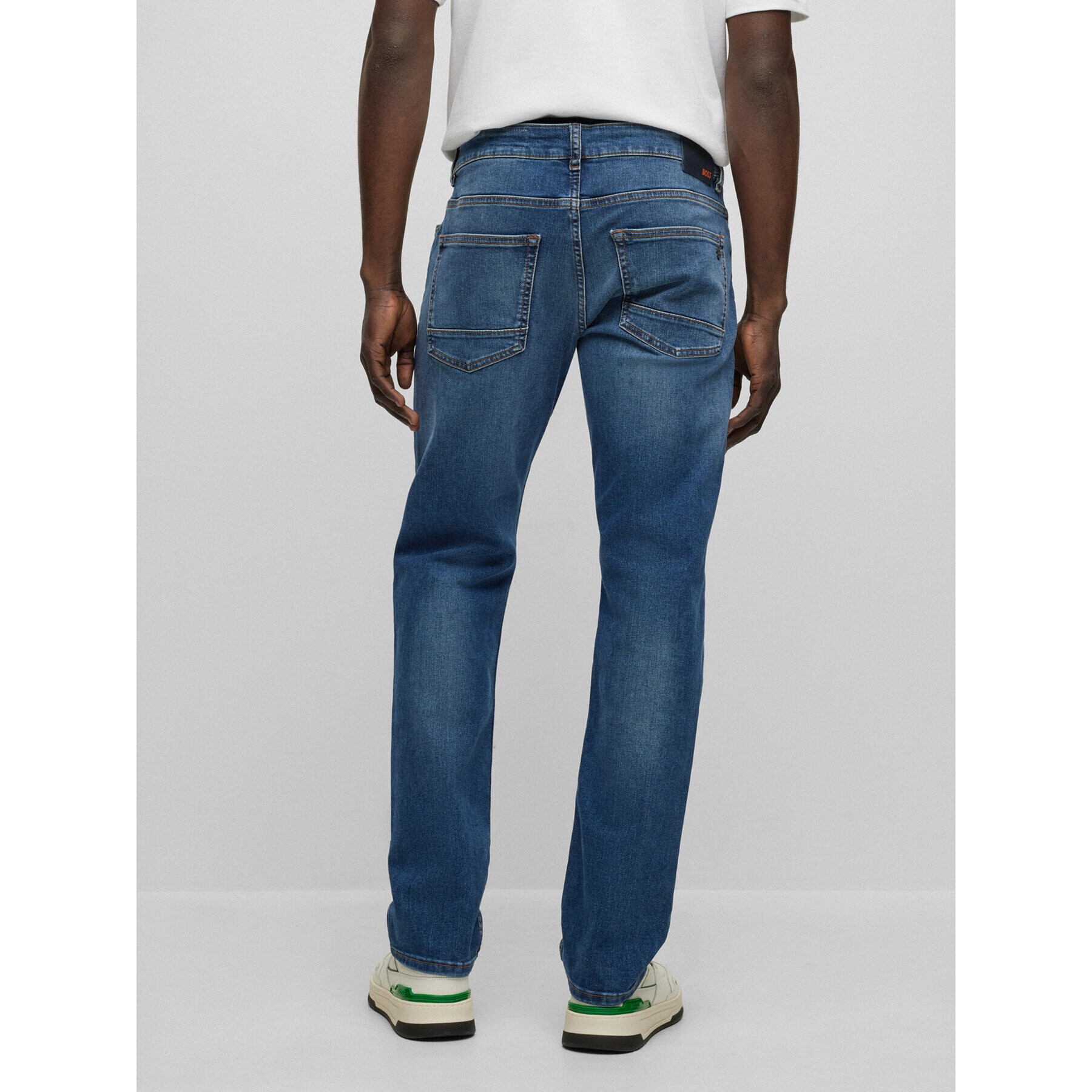 Boss Jeans hlače 50495953 Modra Slim Fit - Pepit.si