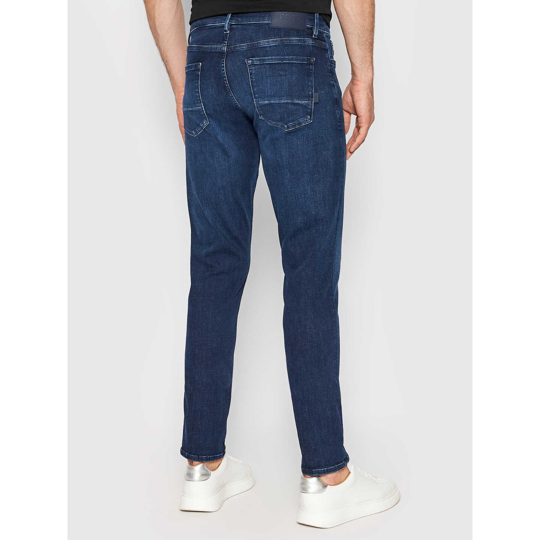 Boss Jeans hlače Charleston 50467651 Mornarsko modra Extra Slim Fit - Pepit.si