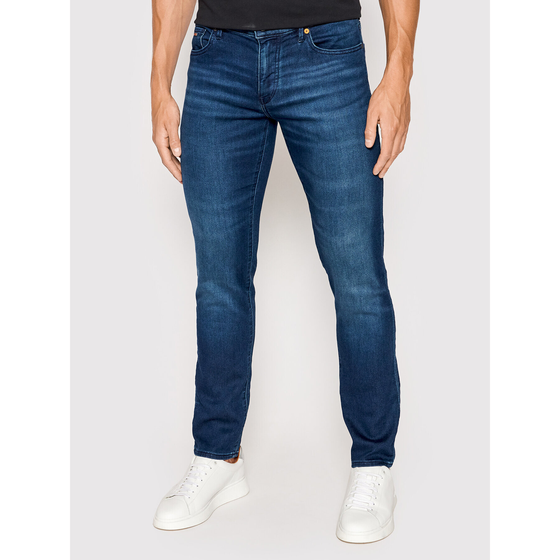 Boss Jeans hlače Charleston Bc 50473437 Mornarsko modra Extra Slim Fit - Pepit.si