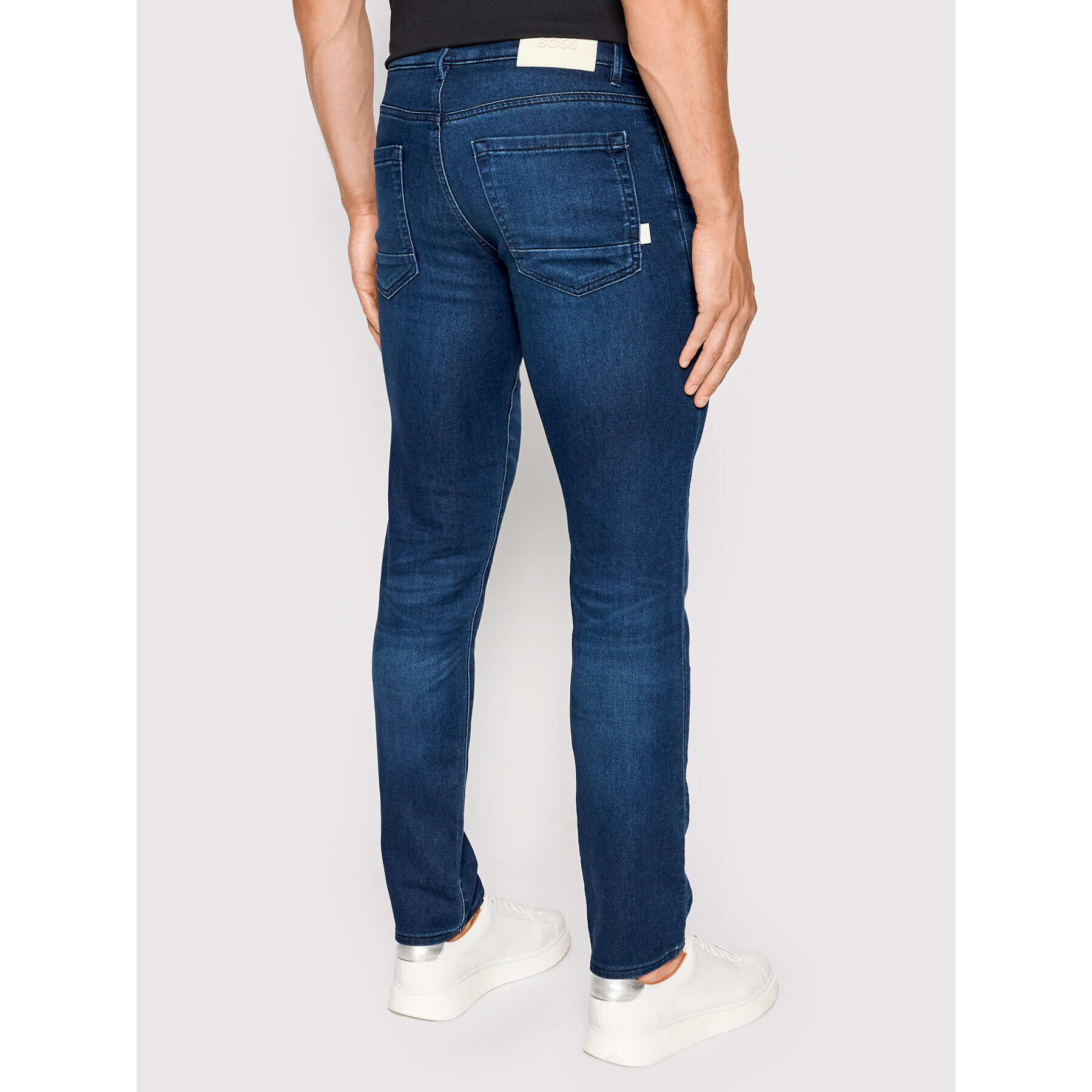 Boss Jeans hlače Charleston Bc 50473437 Mornarsko modra Extra Slim Fit - Pepit.si