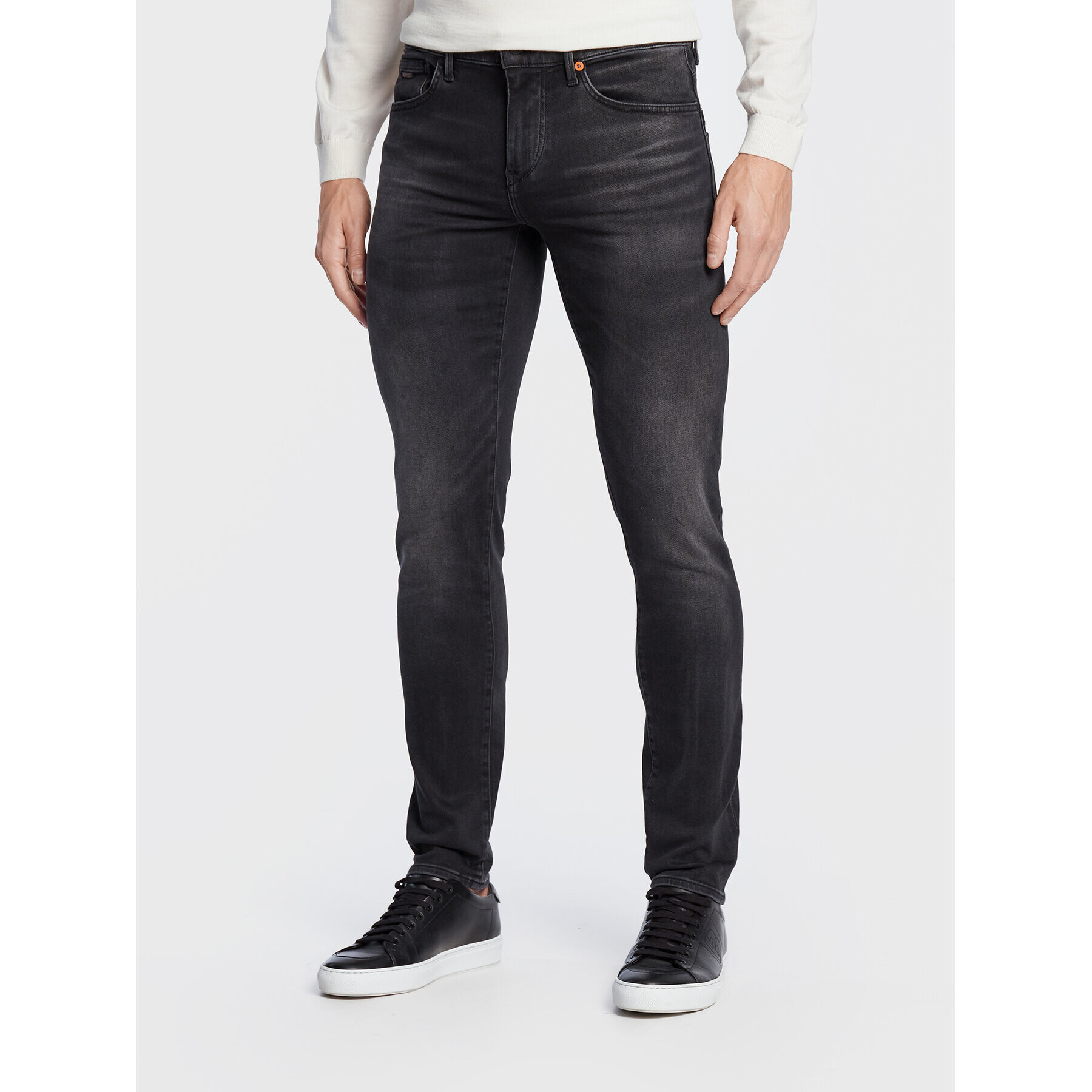 Boss Jeans hlače Charleston Bc 50480133 Siva Extra Slim Fit - Pepit.si