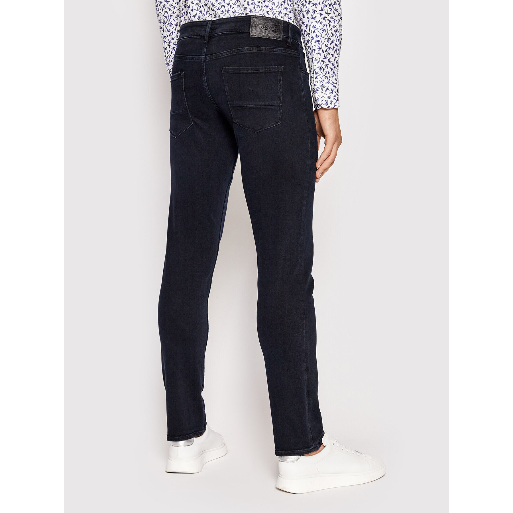 Boss Jeans hlače Charleston4 50473012 Mornarsko modra Extra Slim Fit - Pepit.si