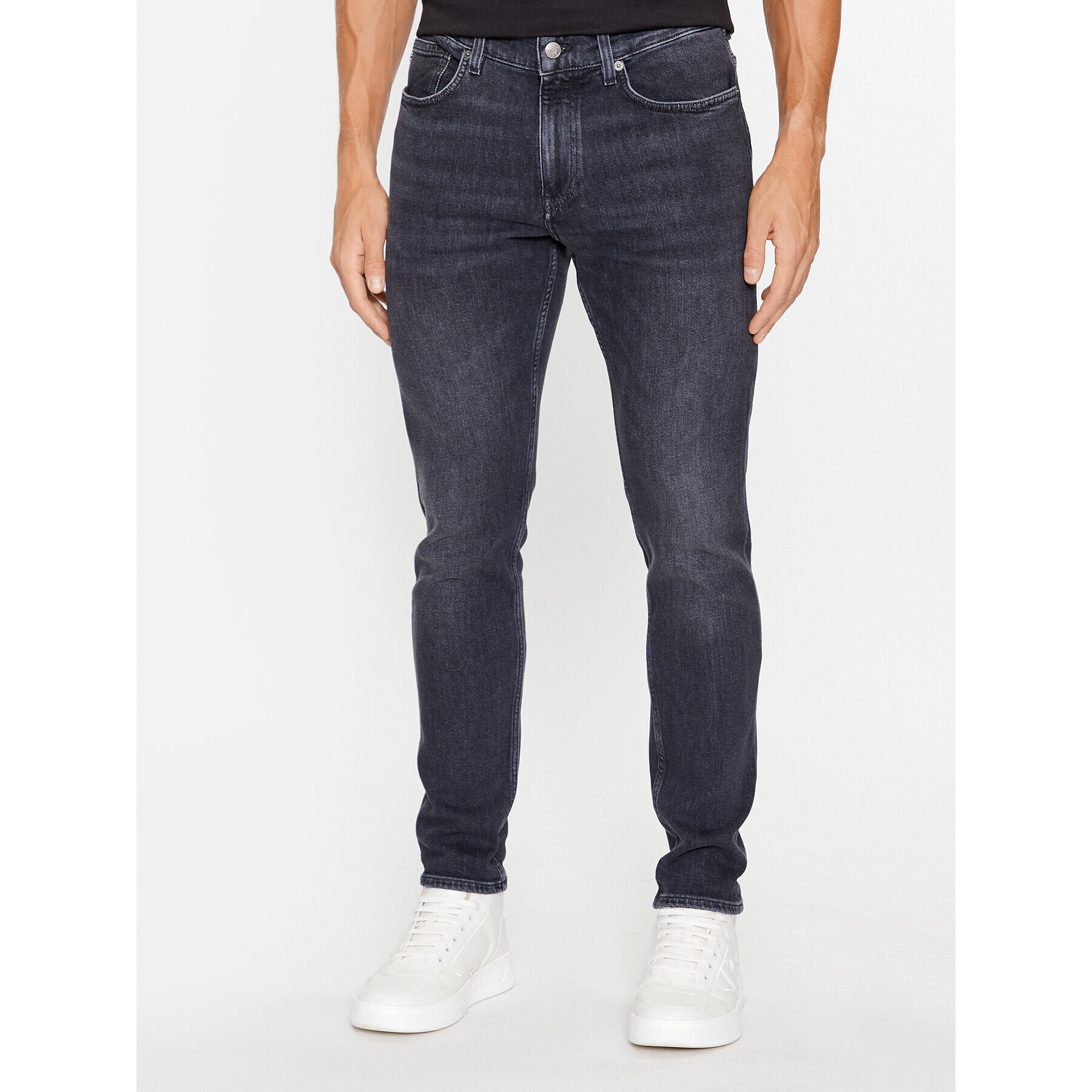 Boss Jeans hlače Delano 50496170 Siva Slim Fit - Pepit.si