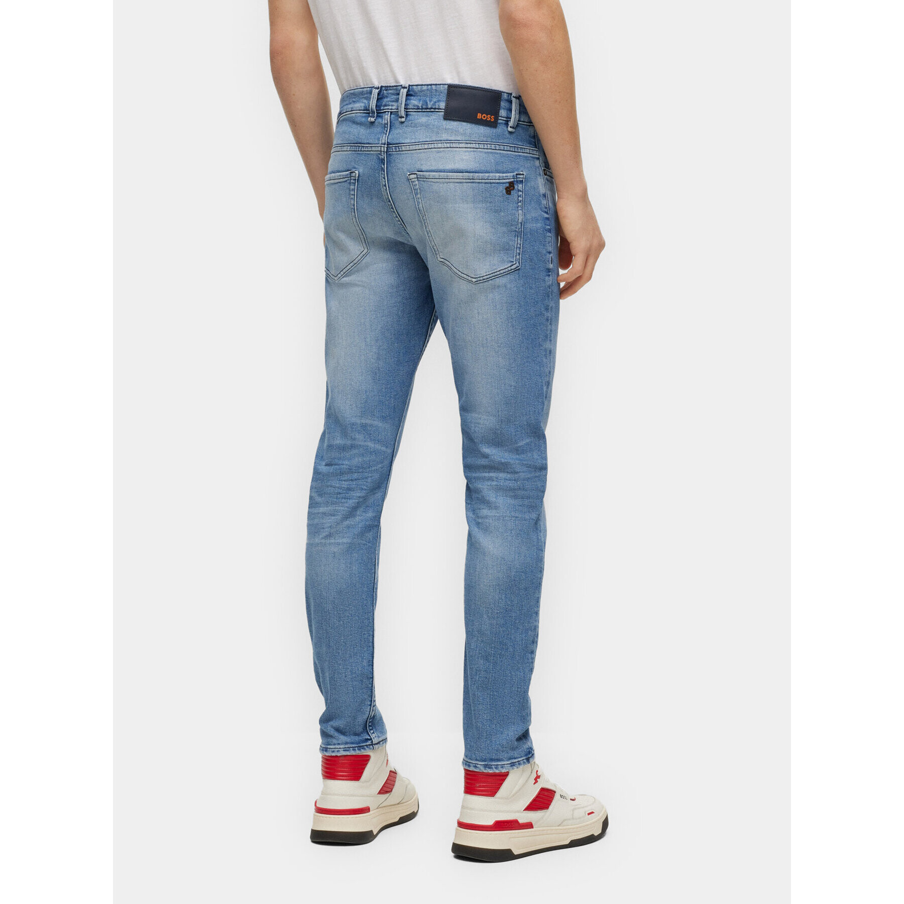 Boss Jeans hlače Delano BC-C 50495943 Modra Slim Fit - Pepit.si