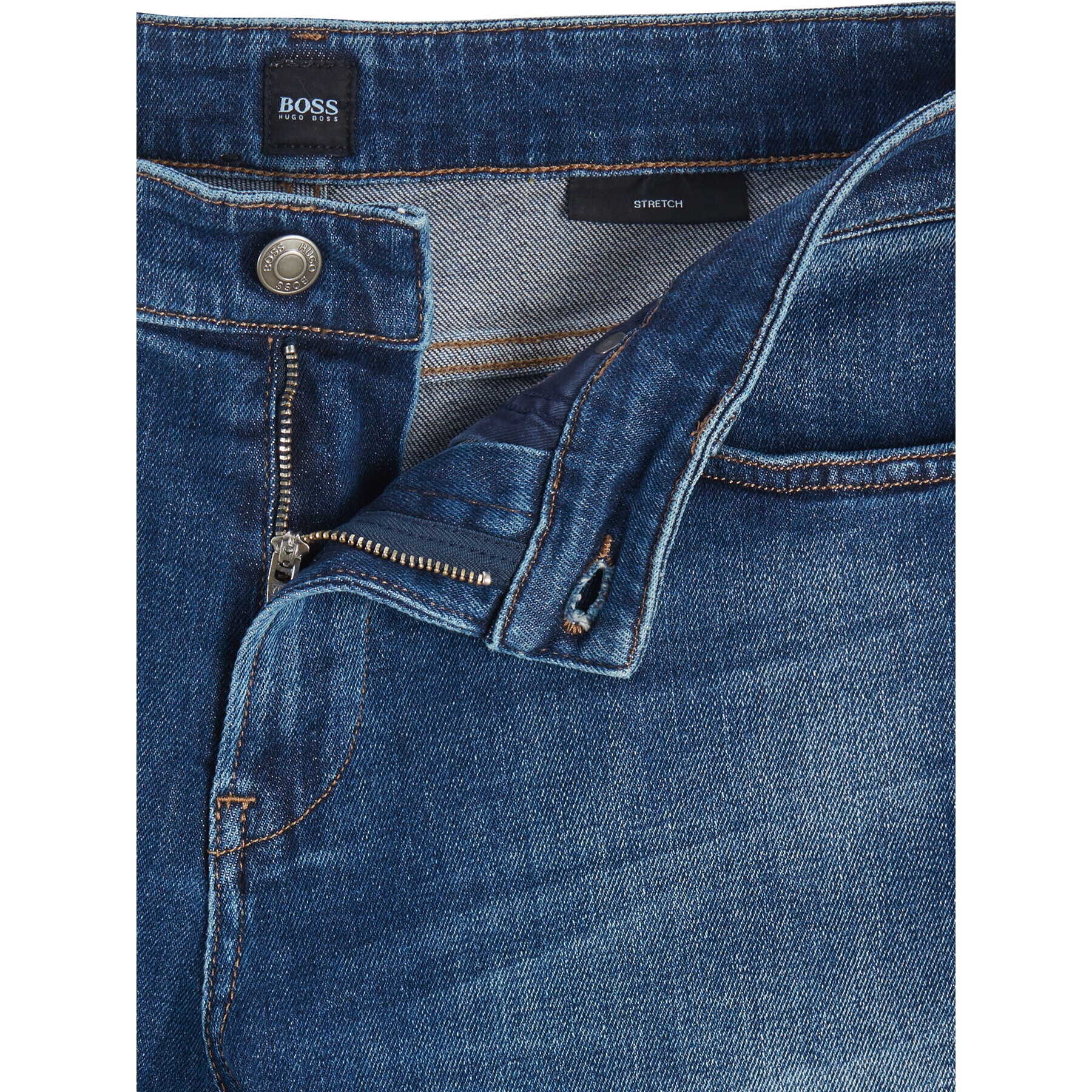 Boss Jeans hlače Delaware 3 50401701 Mornarsko modra Slim Fit - Pepit.si