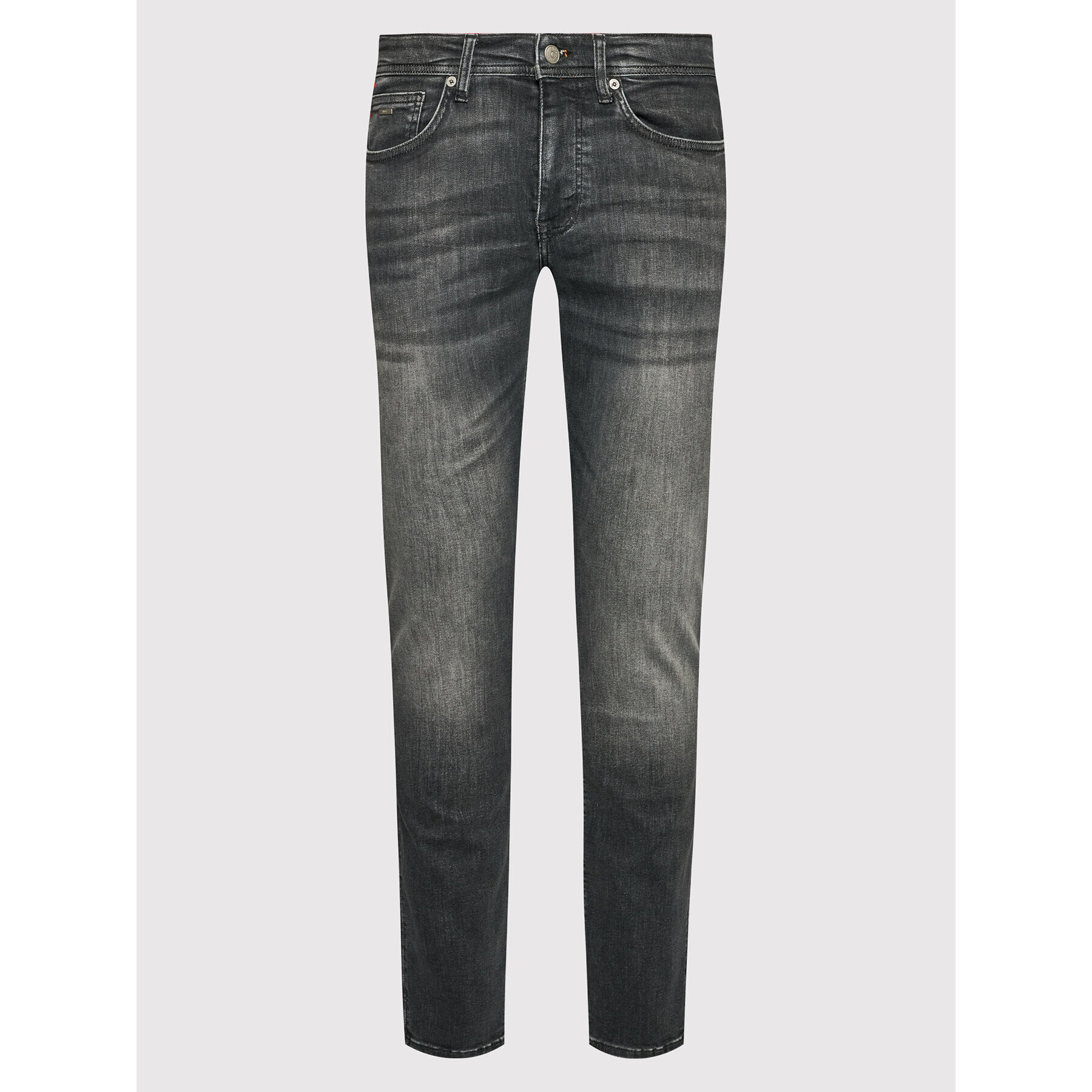 Boss Jeans hlače Delaware 50463403 Črna Slim Fit - Pepit.si