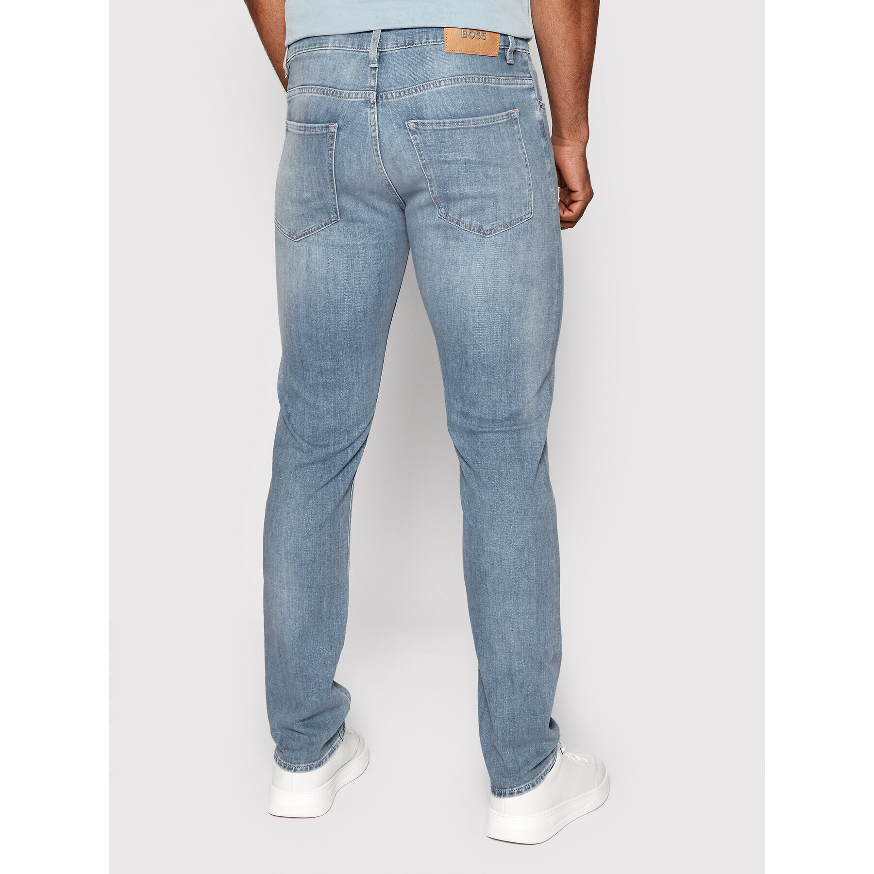 Boss Jeans hlače Delaware 50473016 Modra Slim Fit - Pepit.si