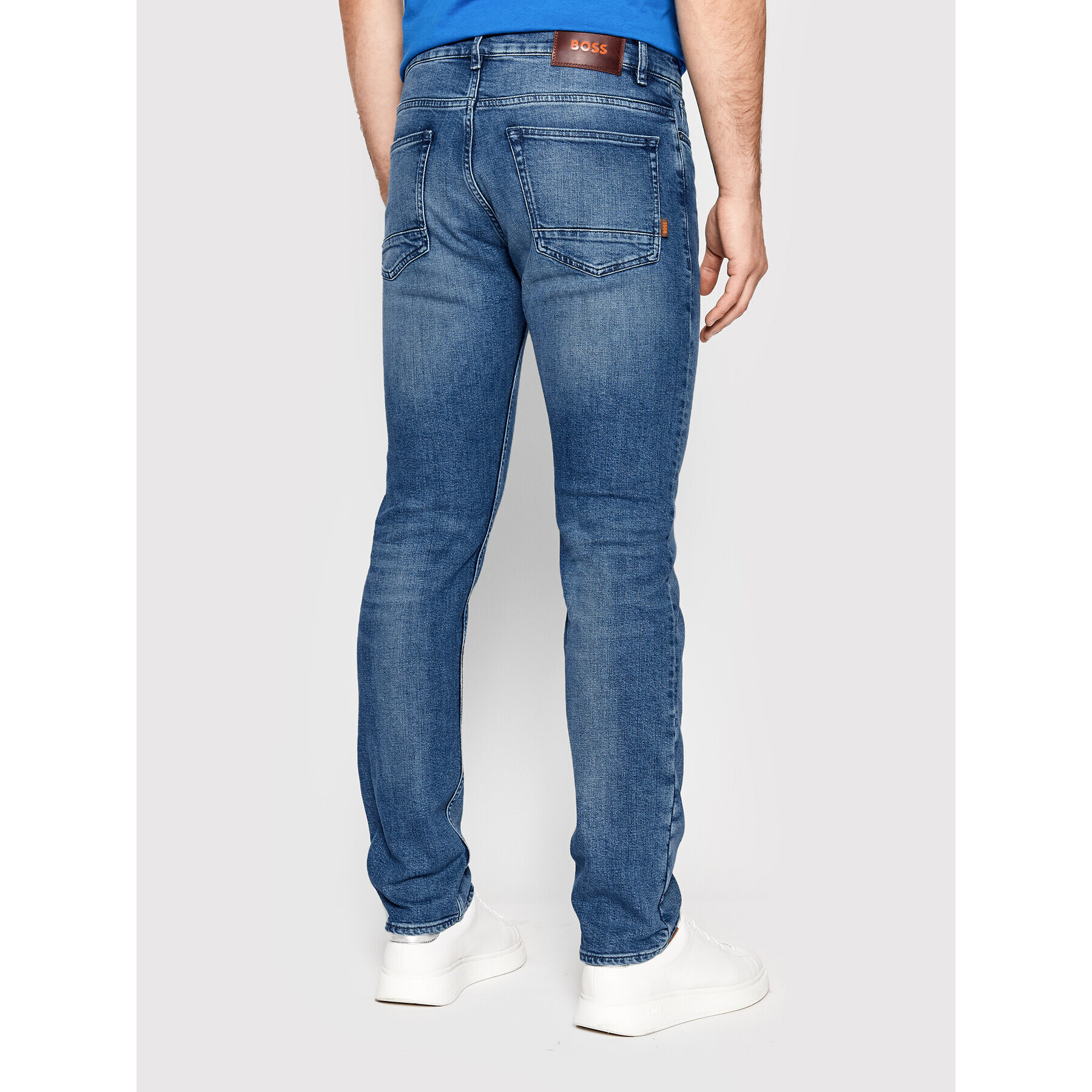 Boss Jeans hlače Delaware BC-L-C 50468638 Modra Slim Fit - Pepit.si