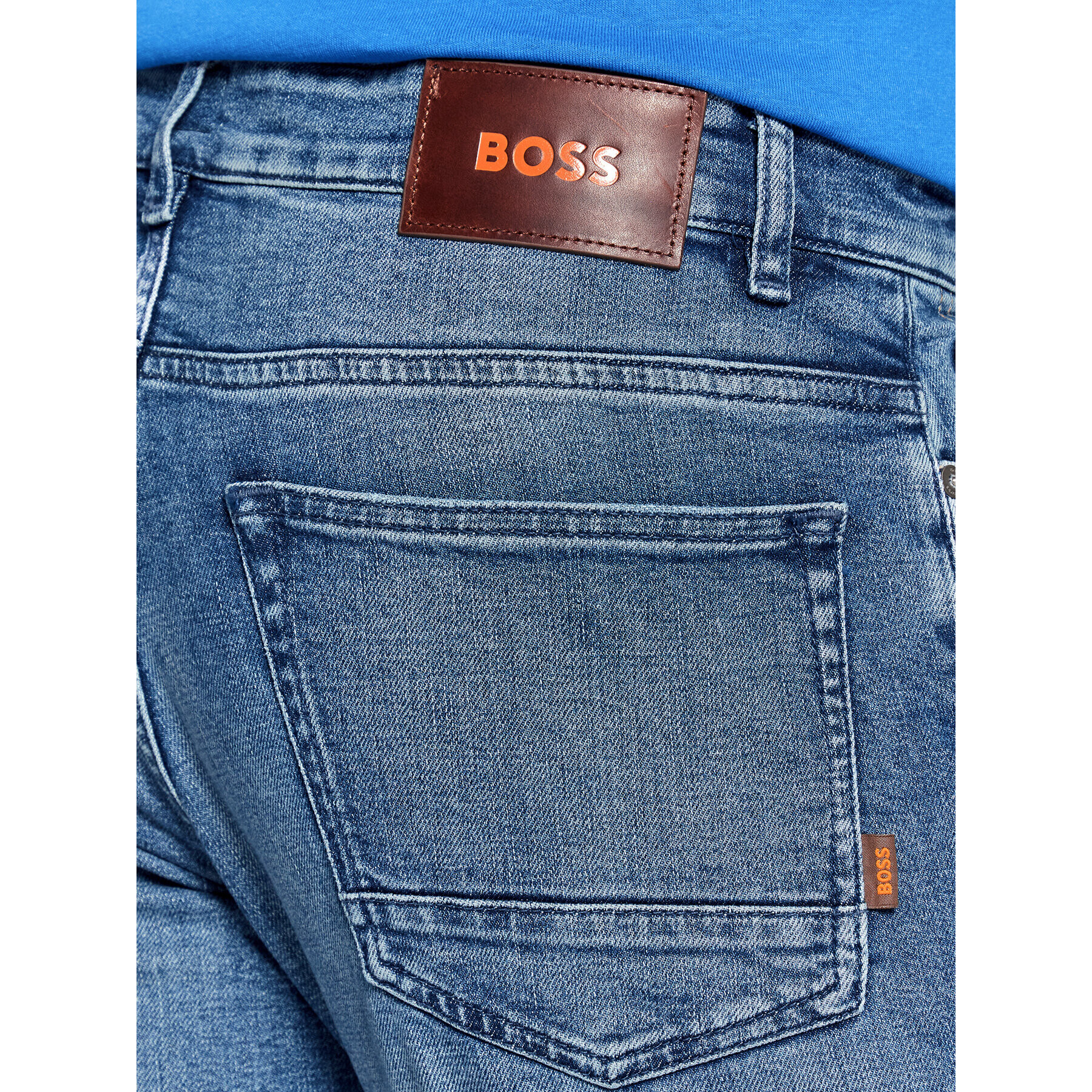 Boss Jeans hlače Delaware BC-L-C 50468638 Modra Slim Fit - Pepit.si